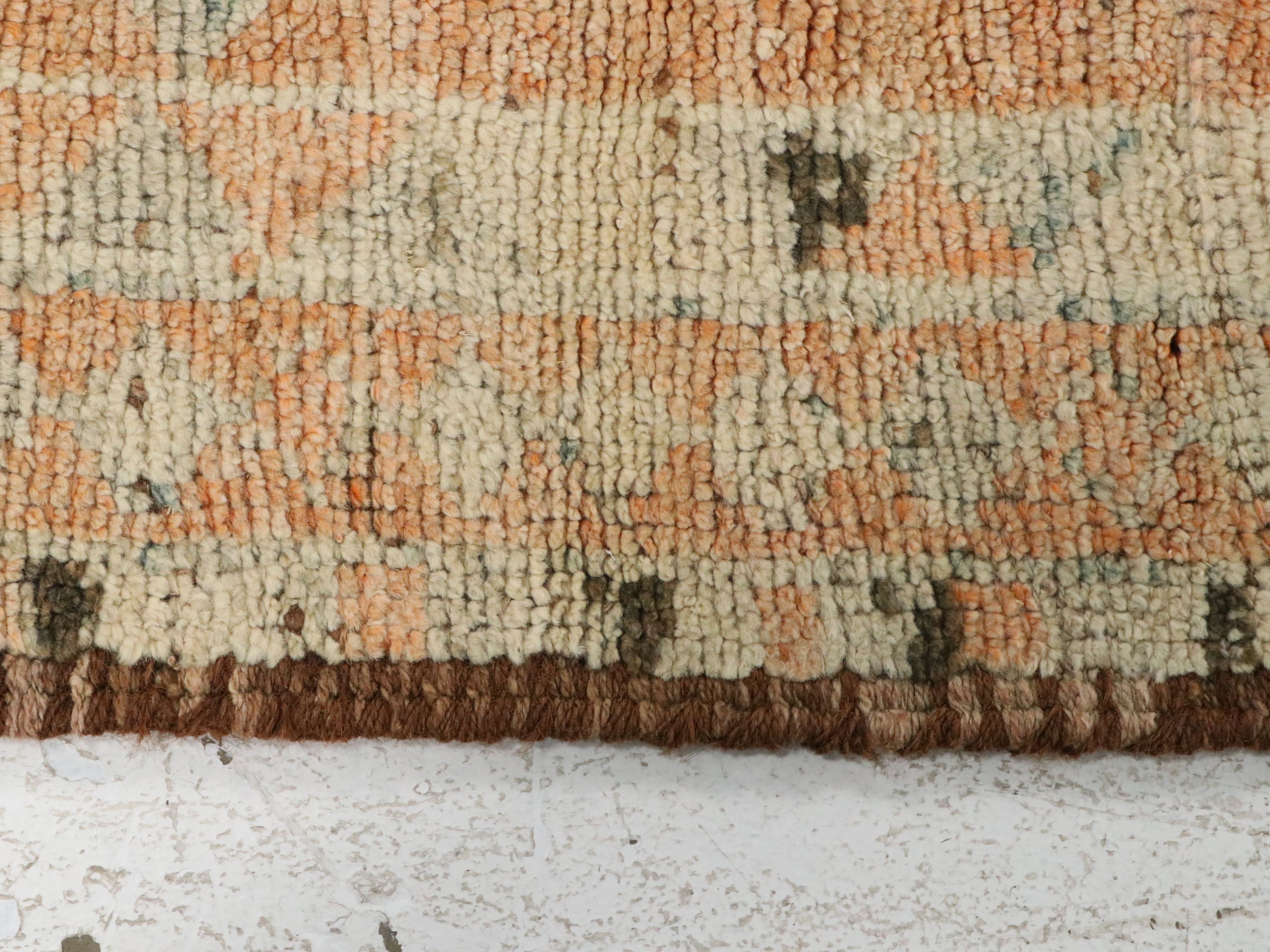 2'11 x 10'3 Hand-Knotted Turkish Oushak Carpet Runner