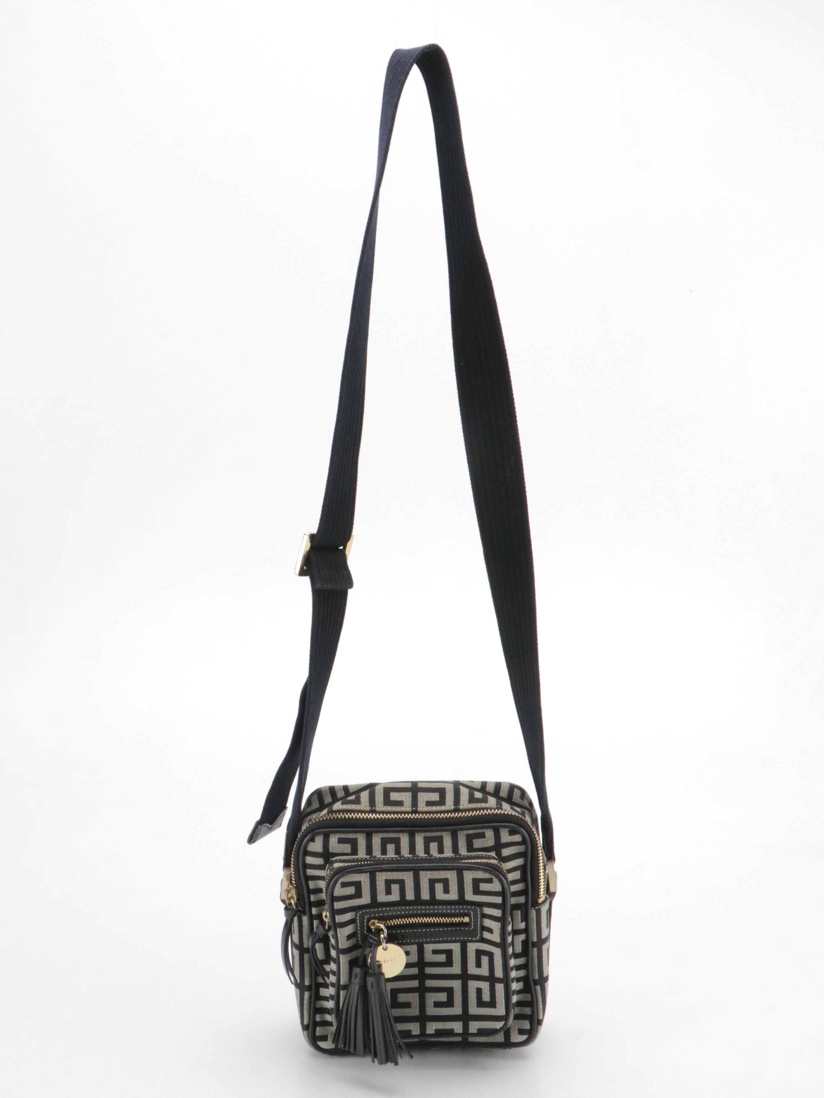 Givenchy Monogram Canvas and Leather Tassel Bag