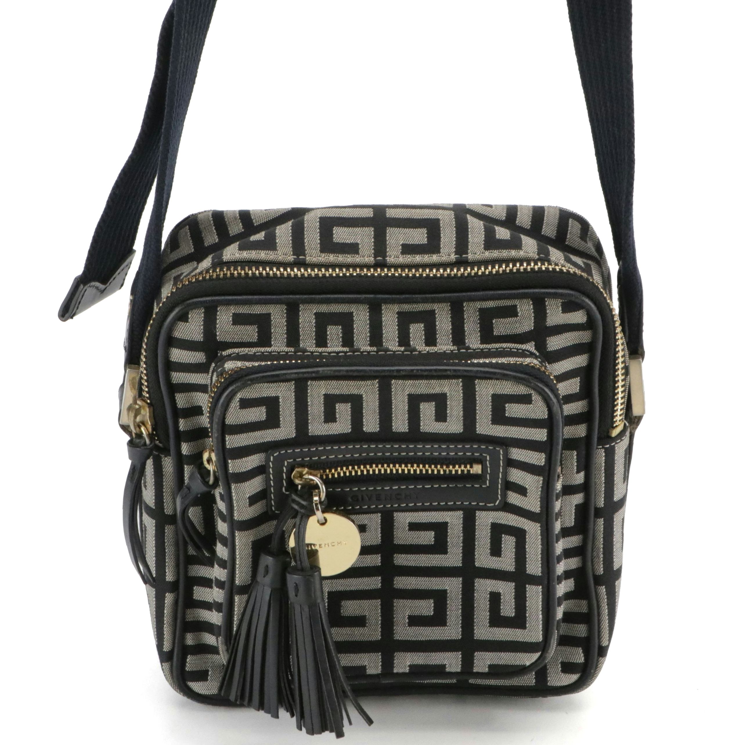 Givenchy Monogram Canvas and Leather Tassel Bag