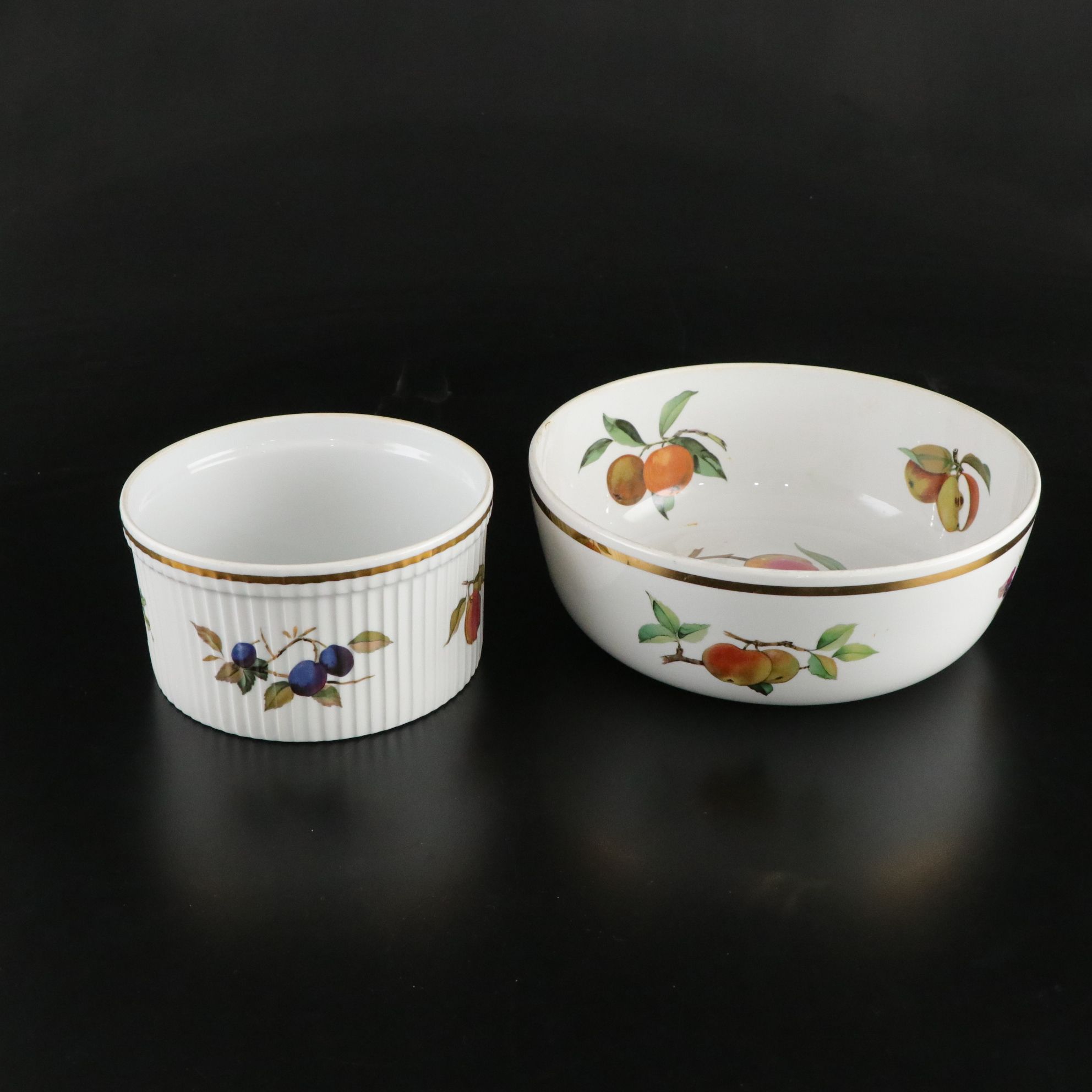 Royal Worcester "Evesham Gold" Serveware, Platters and Casserole Dishes