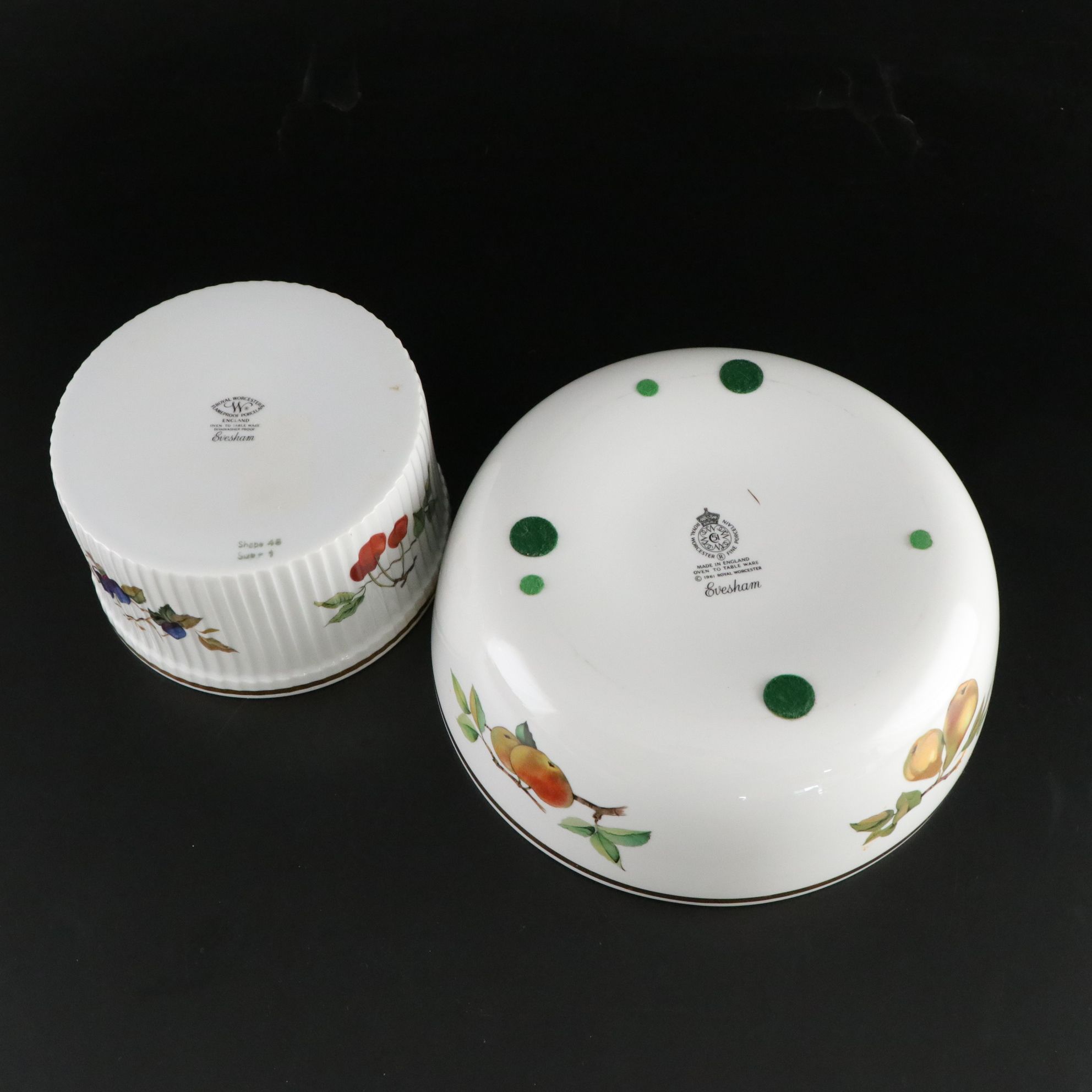 Royal Worcester "Evesham Gold" Serveware, Platters and Casserole Dishes