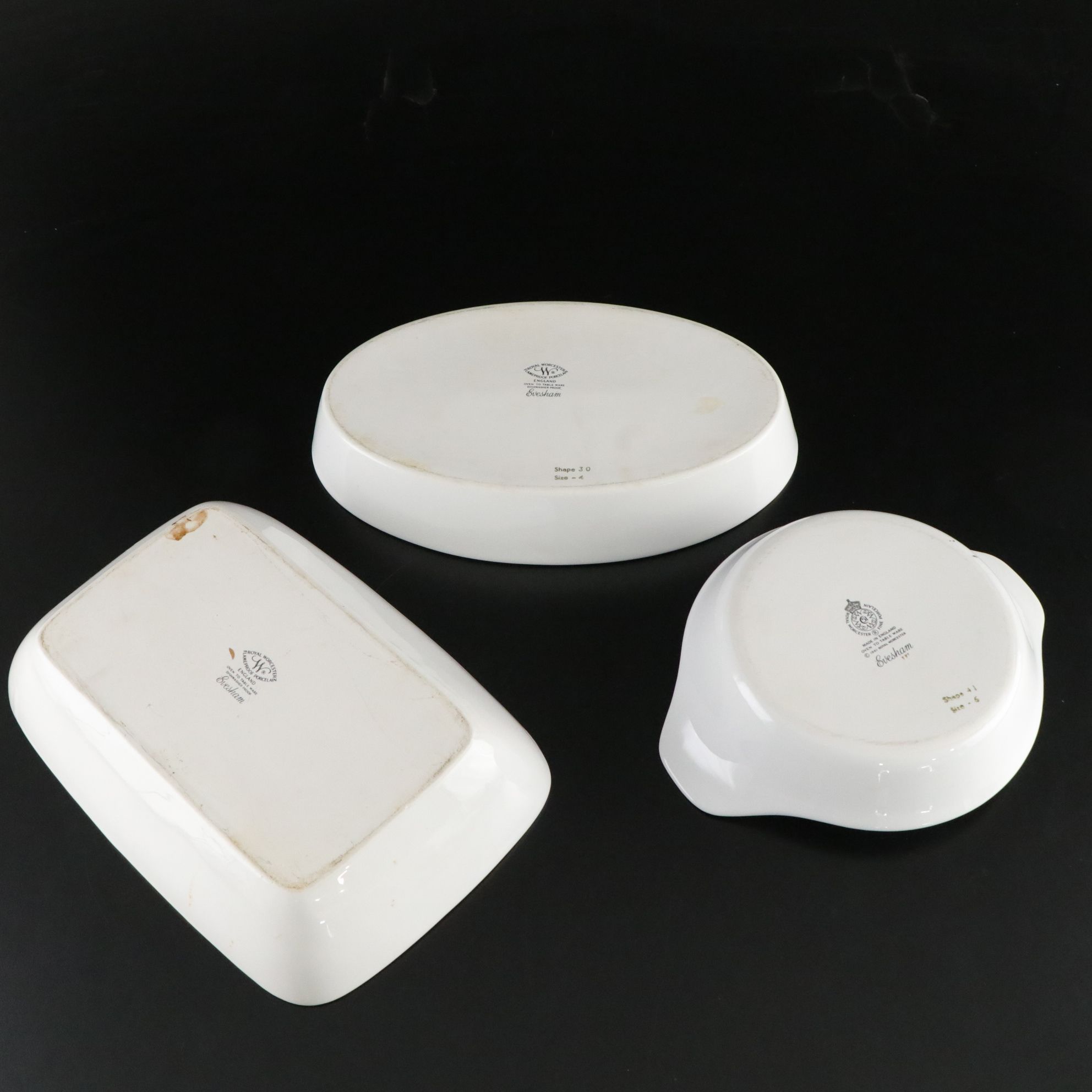 Royal Worcester "Evesham Gold" Serveware, Platters and Casserole Dishes