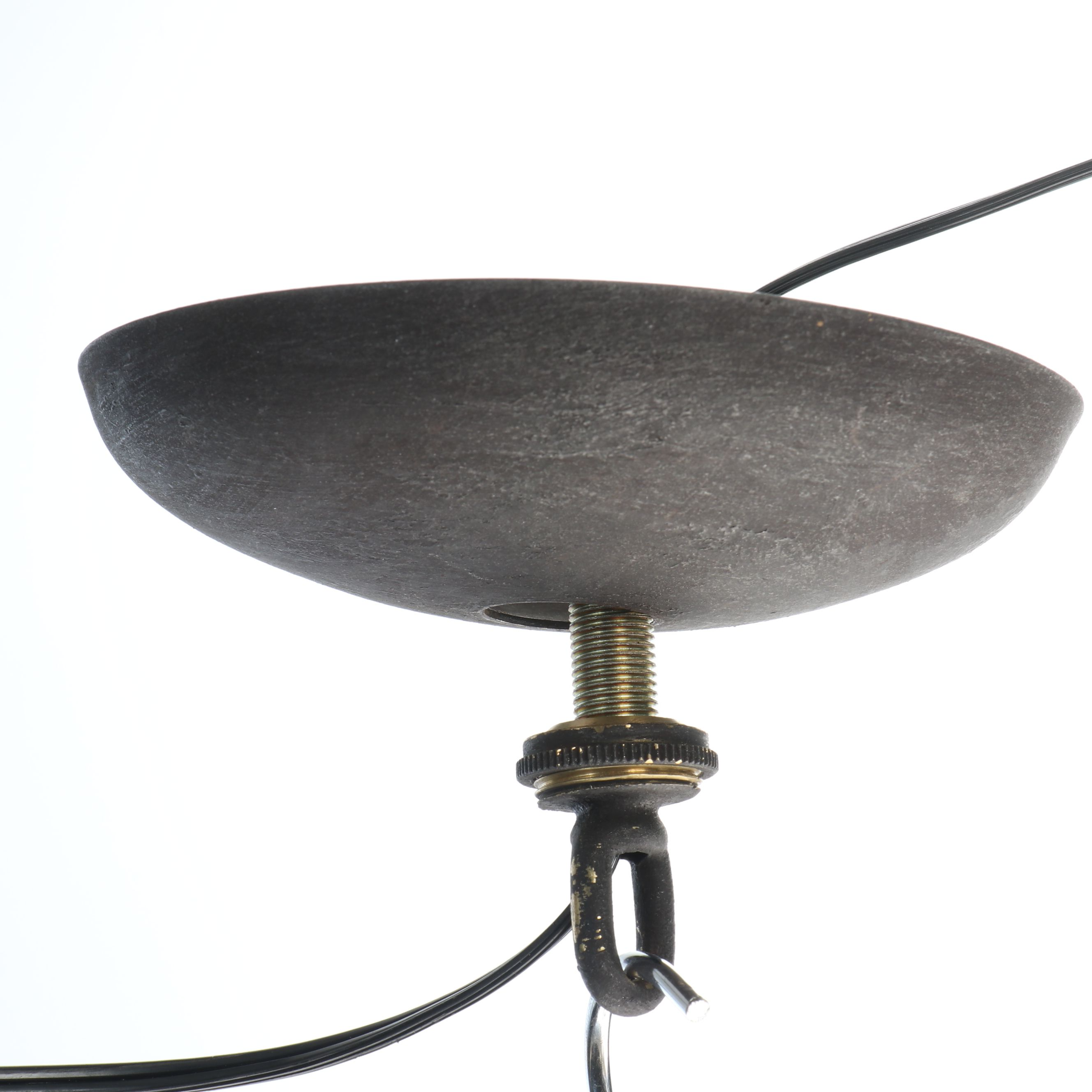 French Wrought Iron Six-Light Chandelier