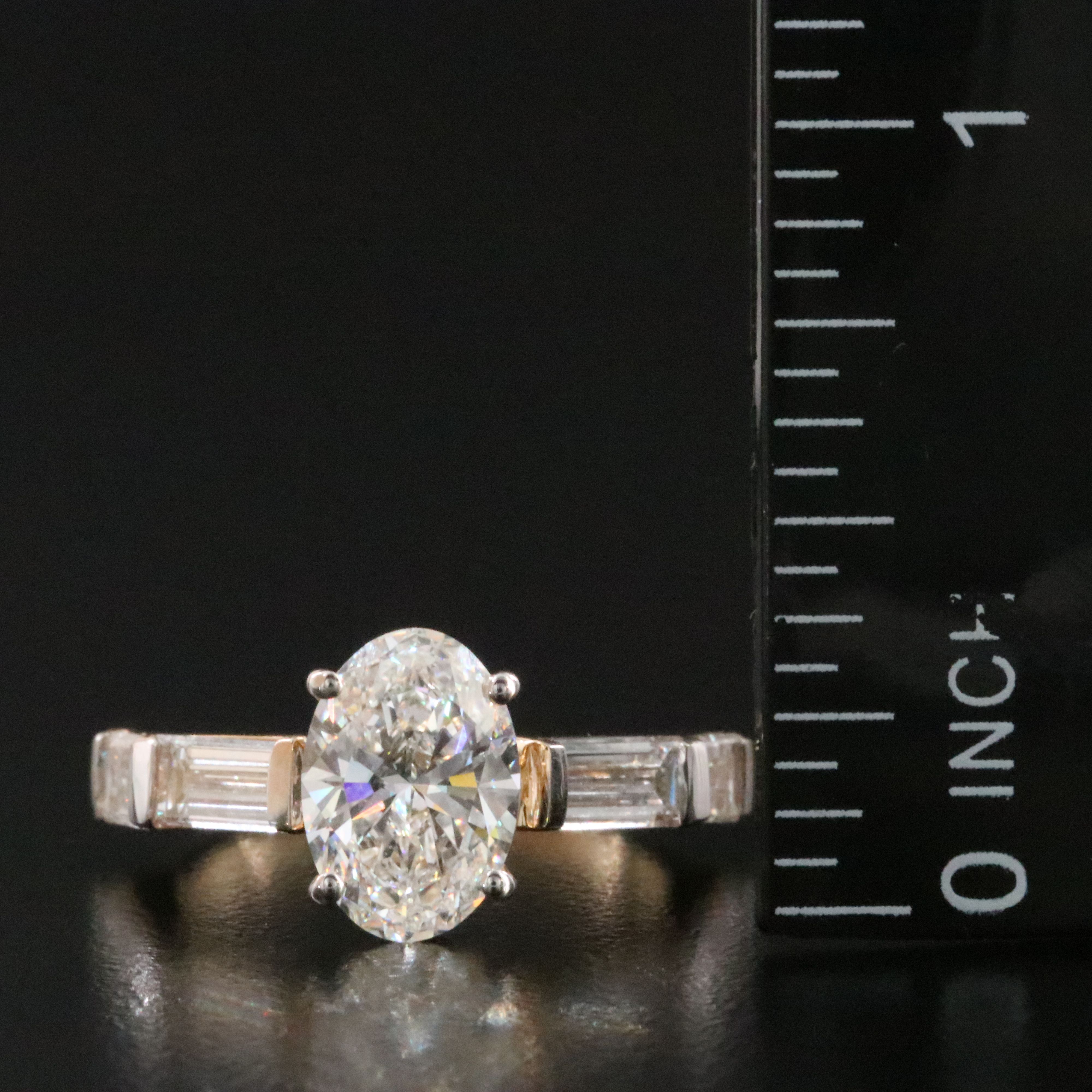 18K 3.47 CTW Lab Grown Diamond Ring with IGI Report