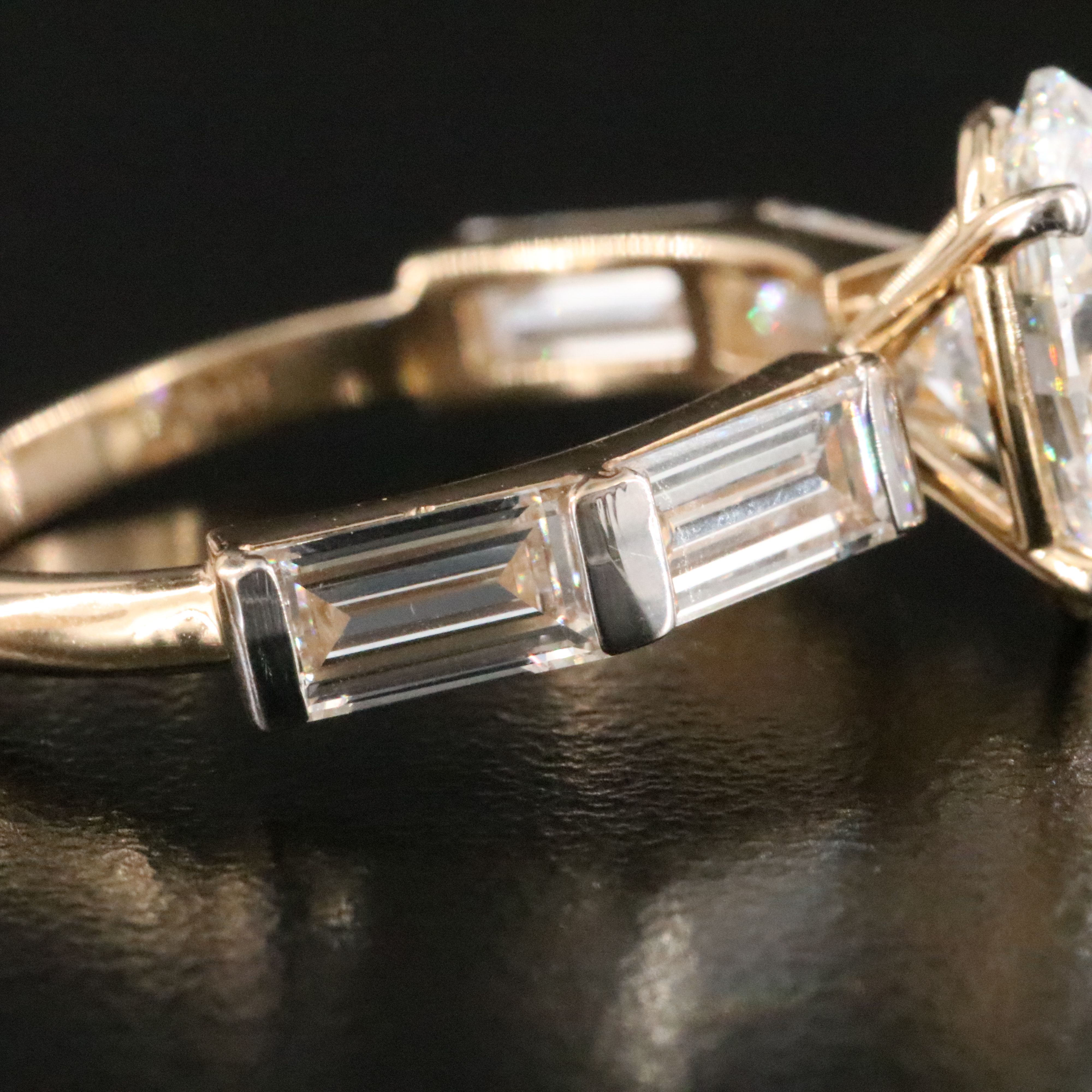 18K 3.47 CTW Lab Grown Diamond Ring with IGI Report