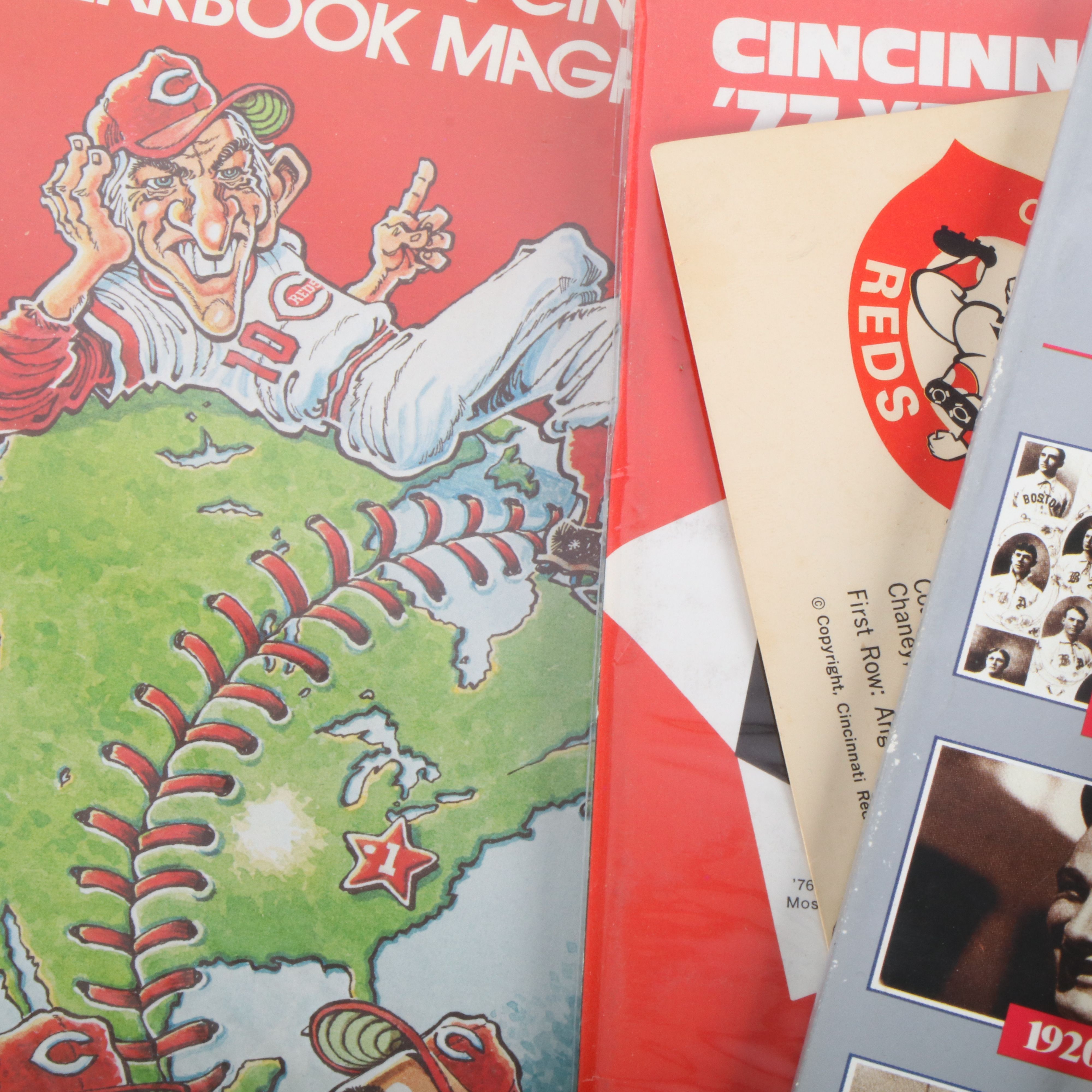 Cincinnati Reds Scorecards, Programs, and More, 1970s-1990s