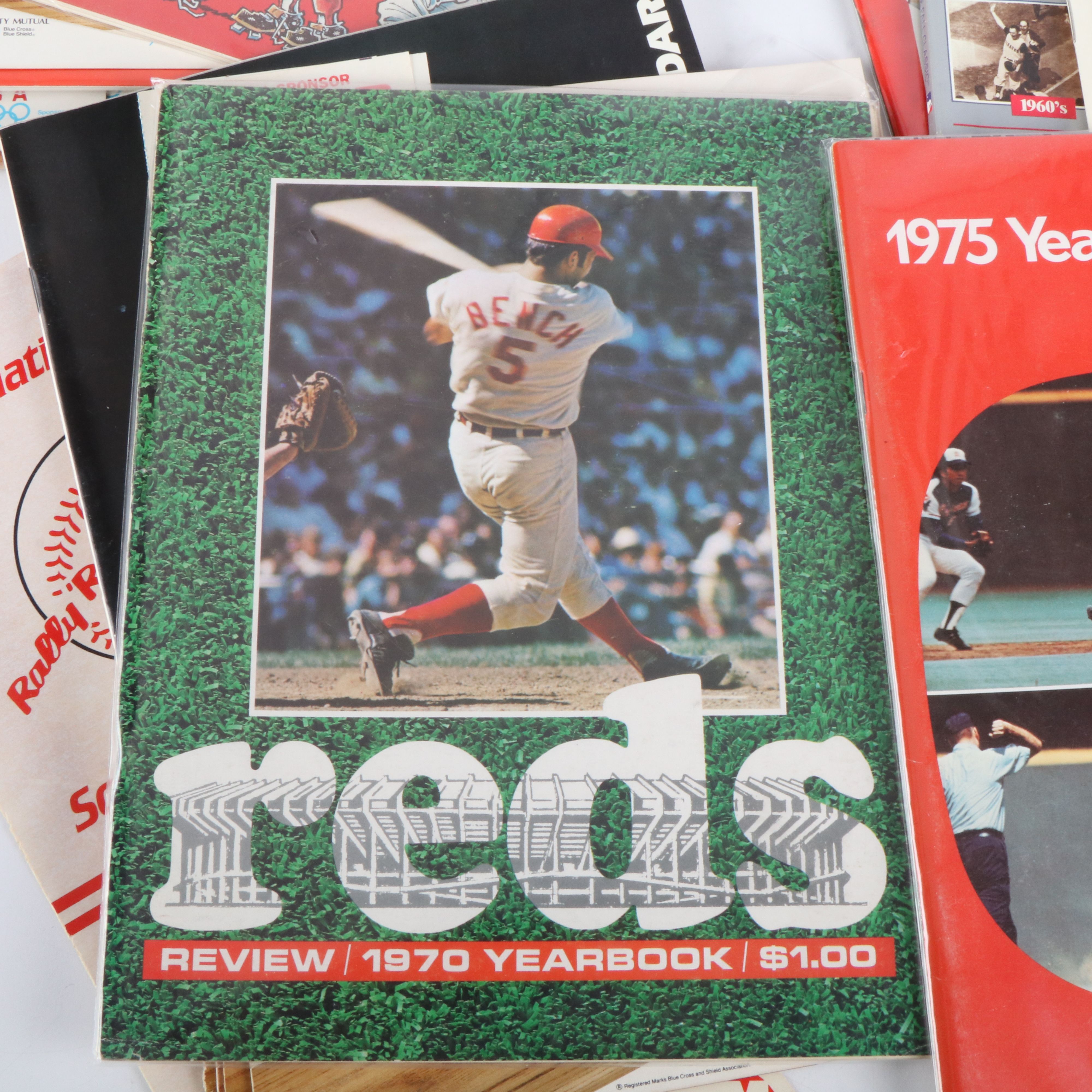 Cincinnati Reds Scorecards, Programs, and More, 1970s-1990s