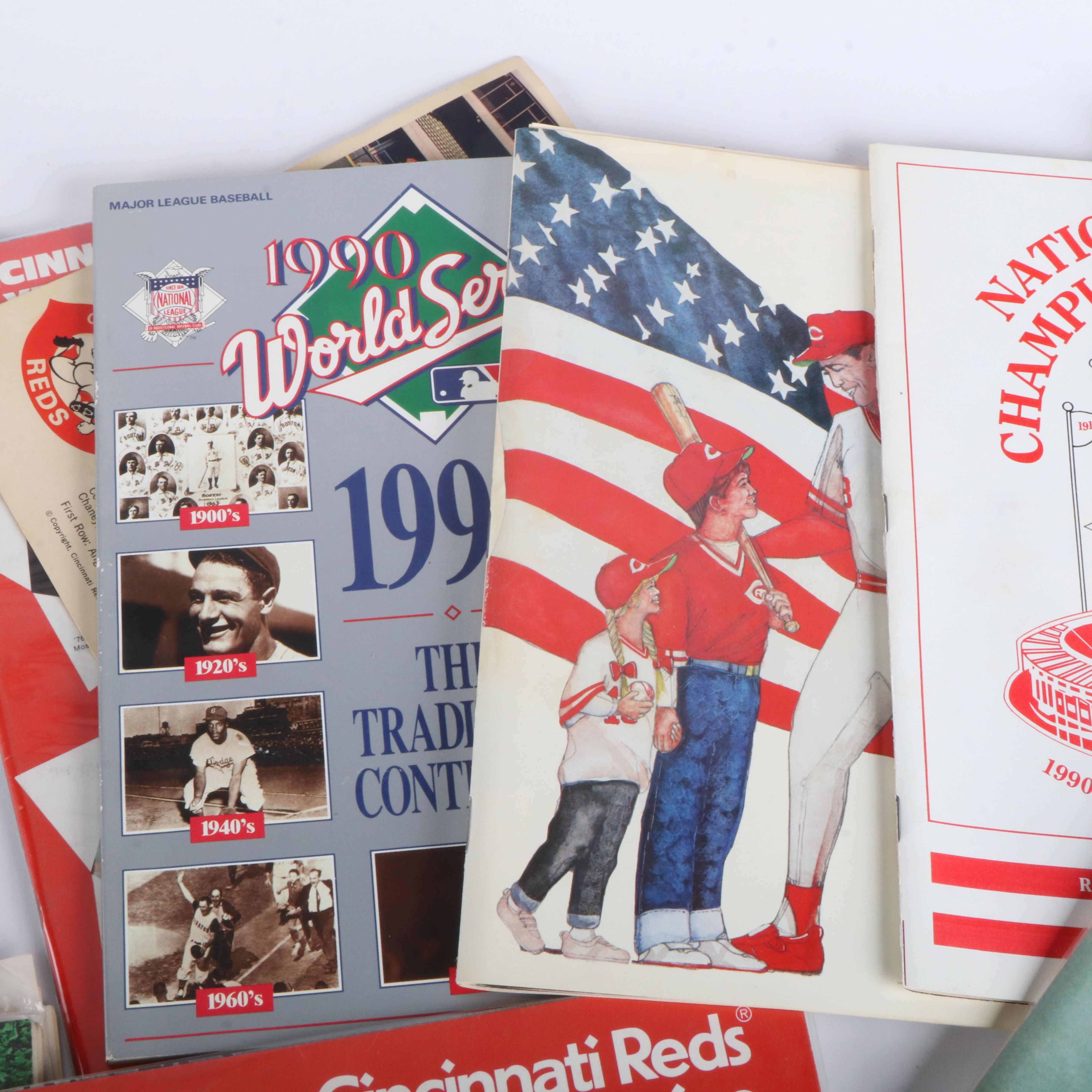 Cincinnati Reds Scorecards, Programs, and More, 1970s-1990s