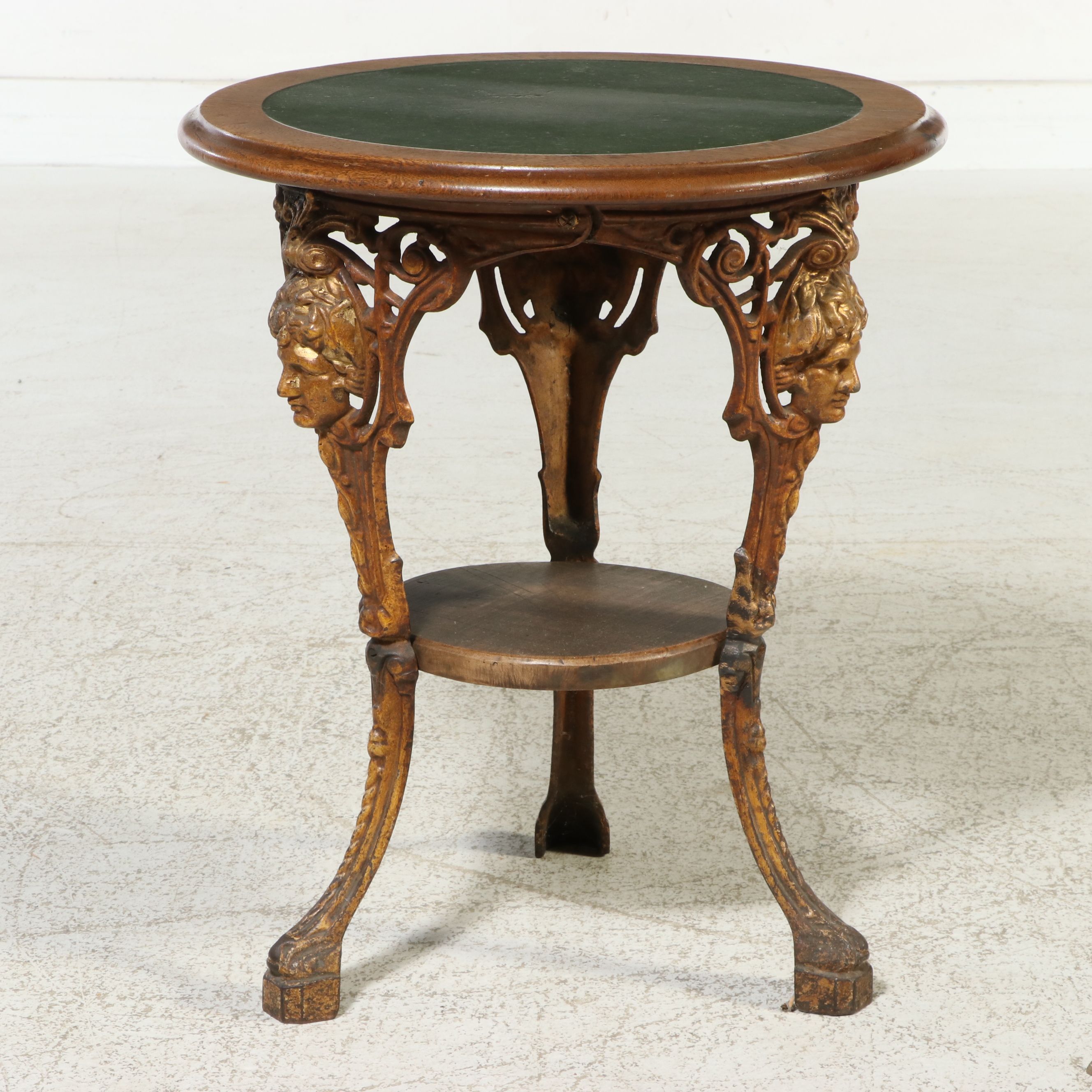 Napoleon III Style Gilt-Composition and Oak Side Table, 20th Century