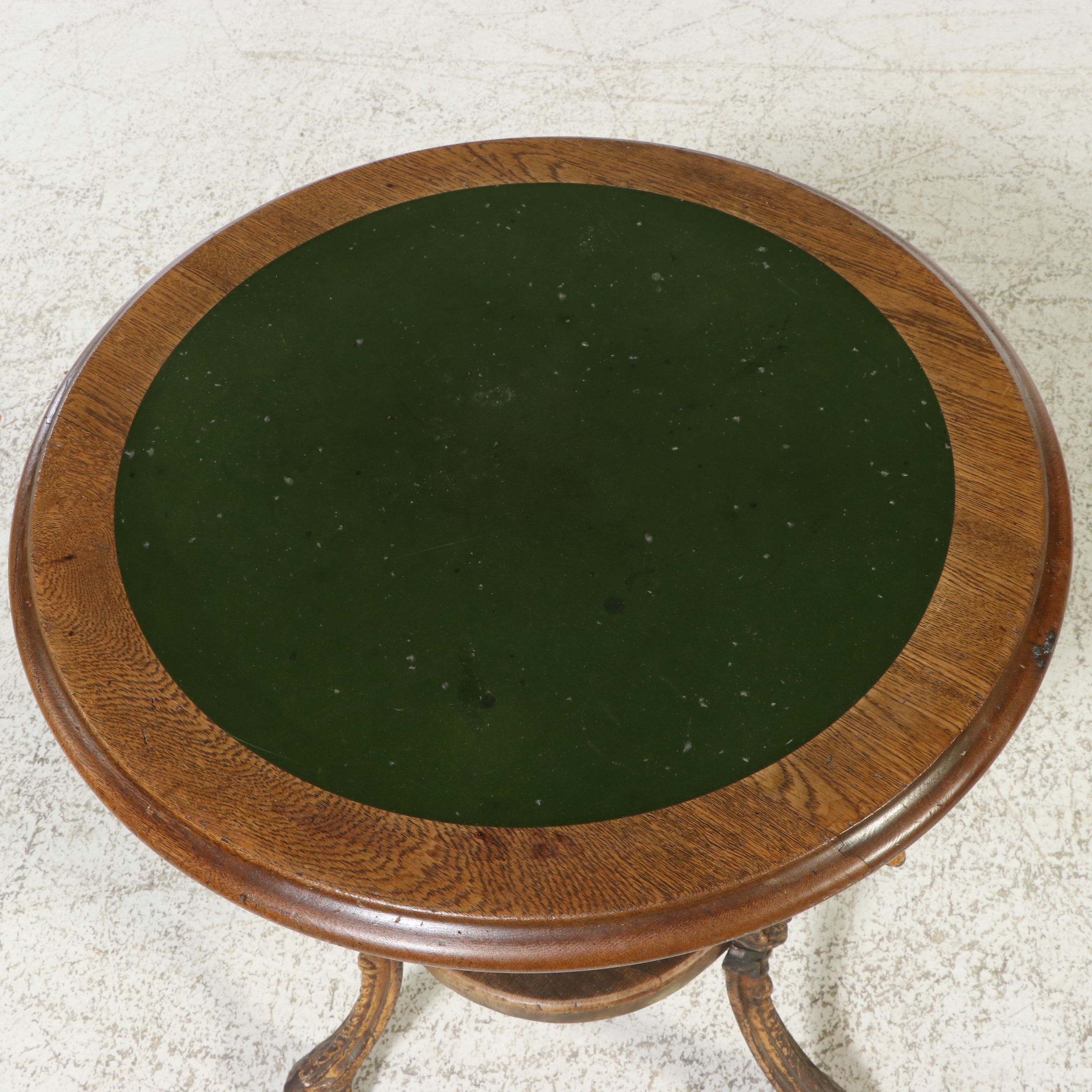 Napoleon III Style Gilt-Composition and Oak Side Table, 20th Century