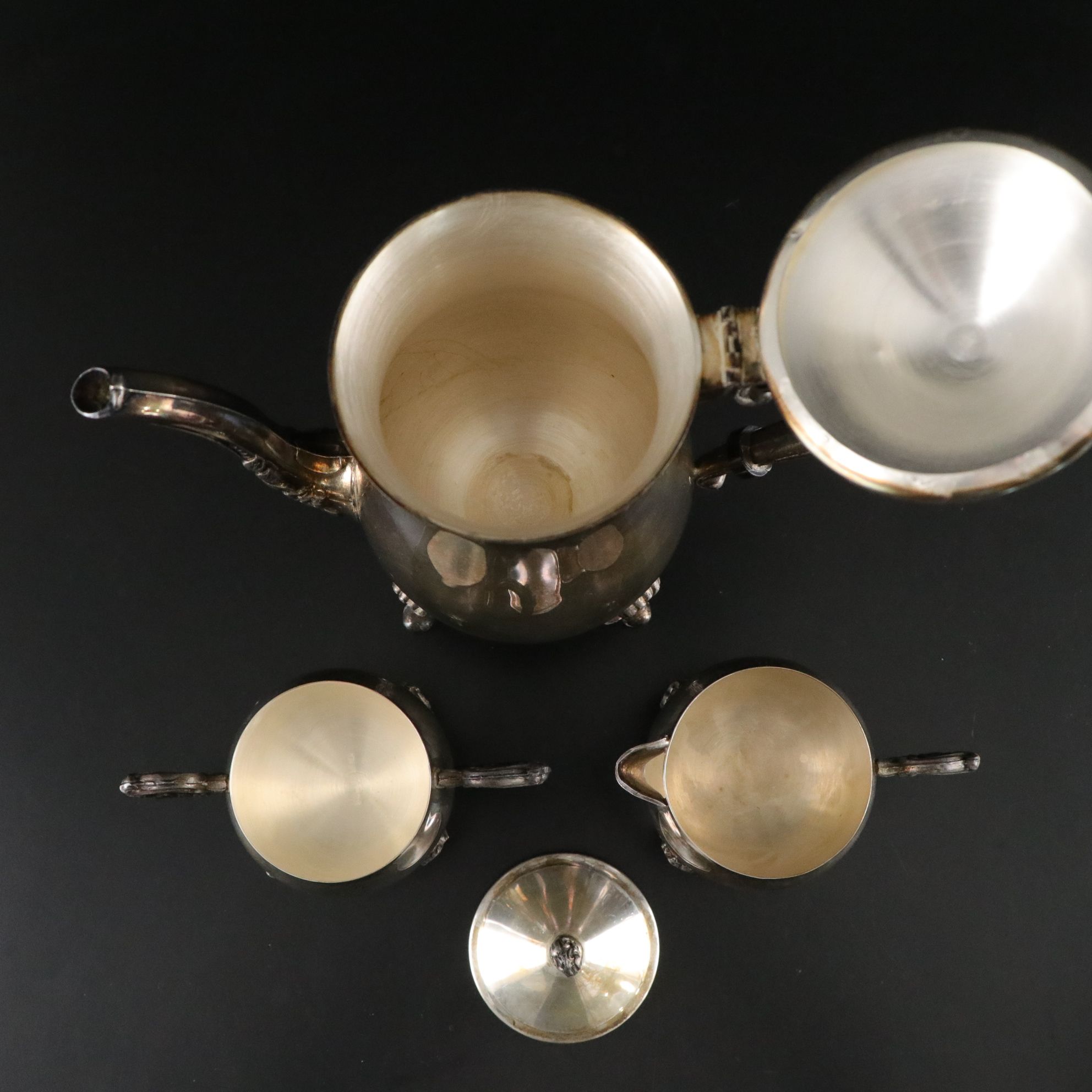 Silver Plate Teapot, Flatware, Serving Utensils and More