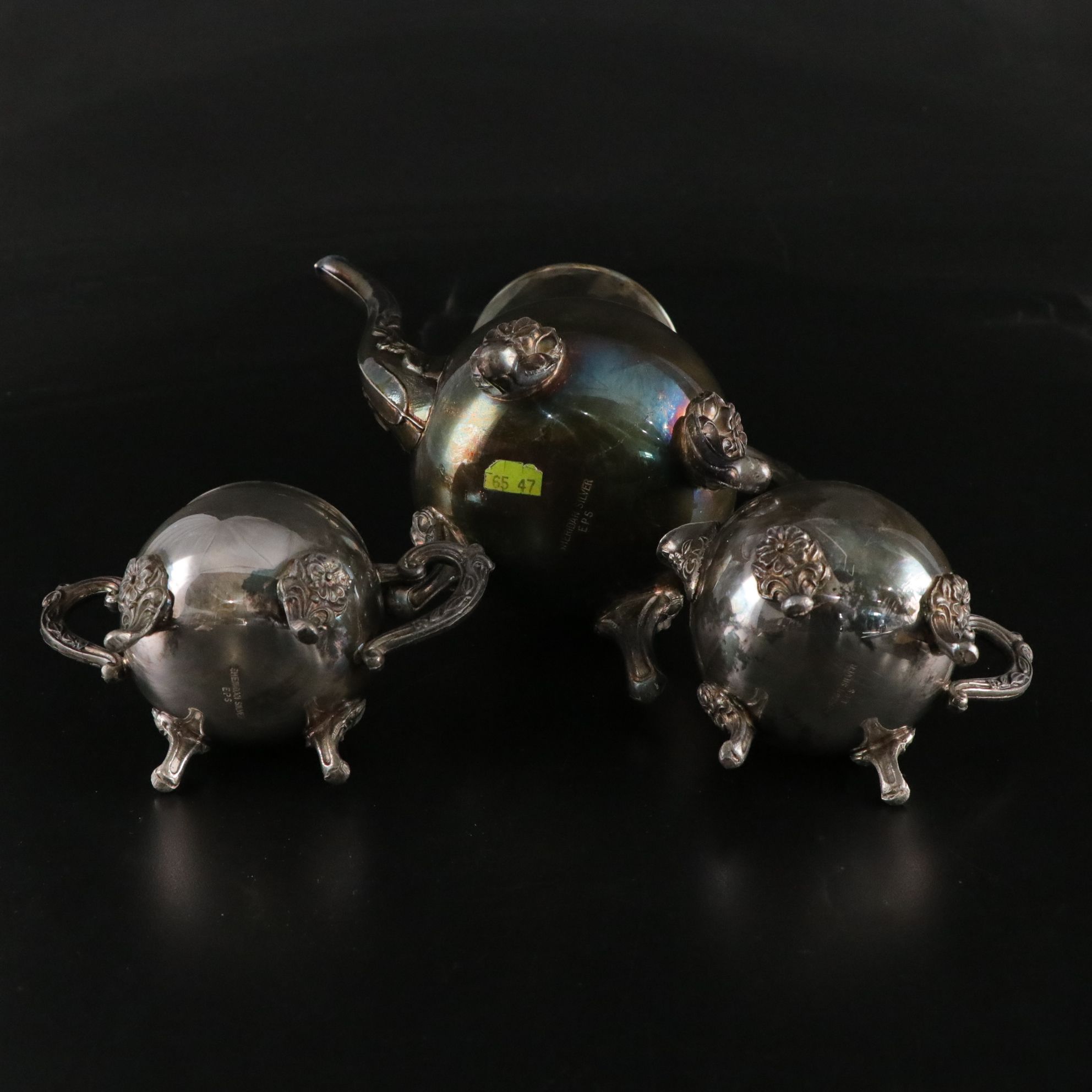Silver Plate Teapot, Flatware, Serving Utensils and More