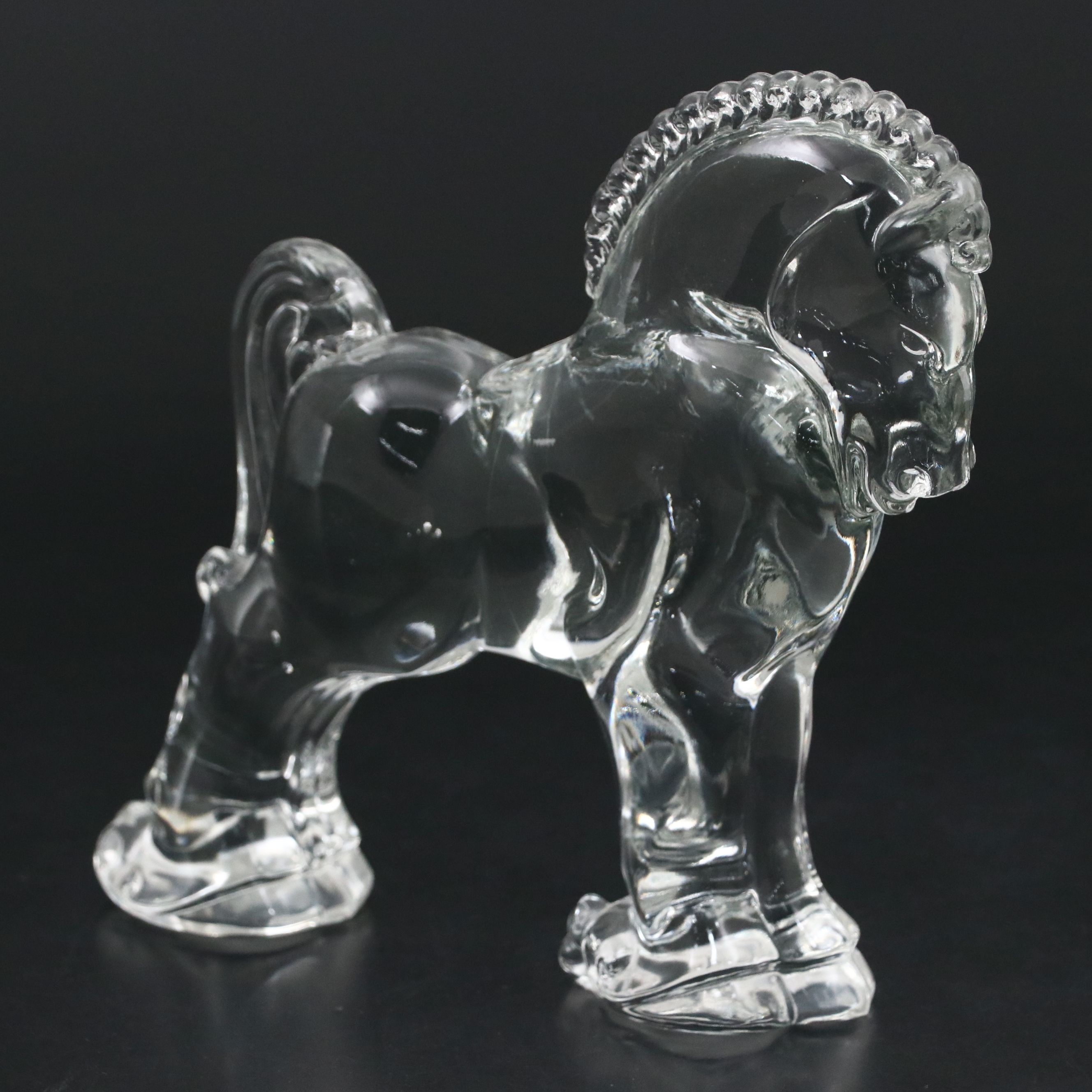 Heisey "Clydesdale" Glass Figurine