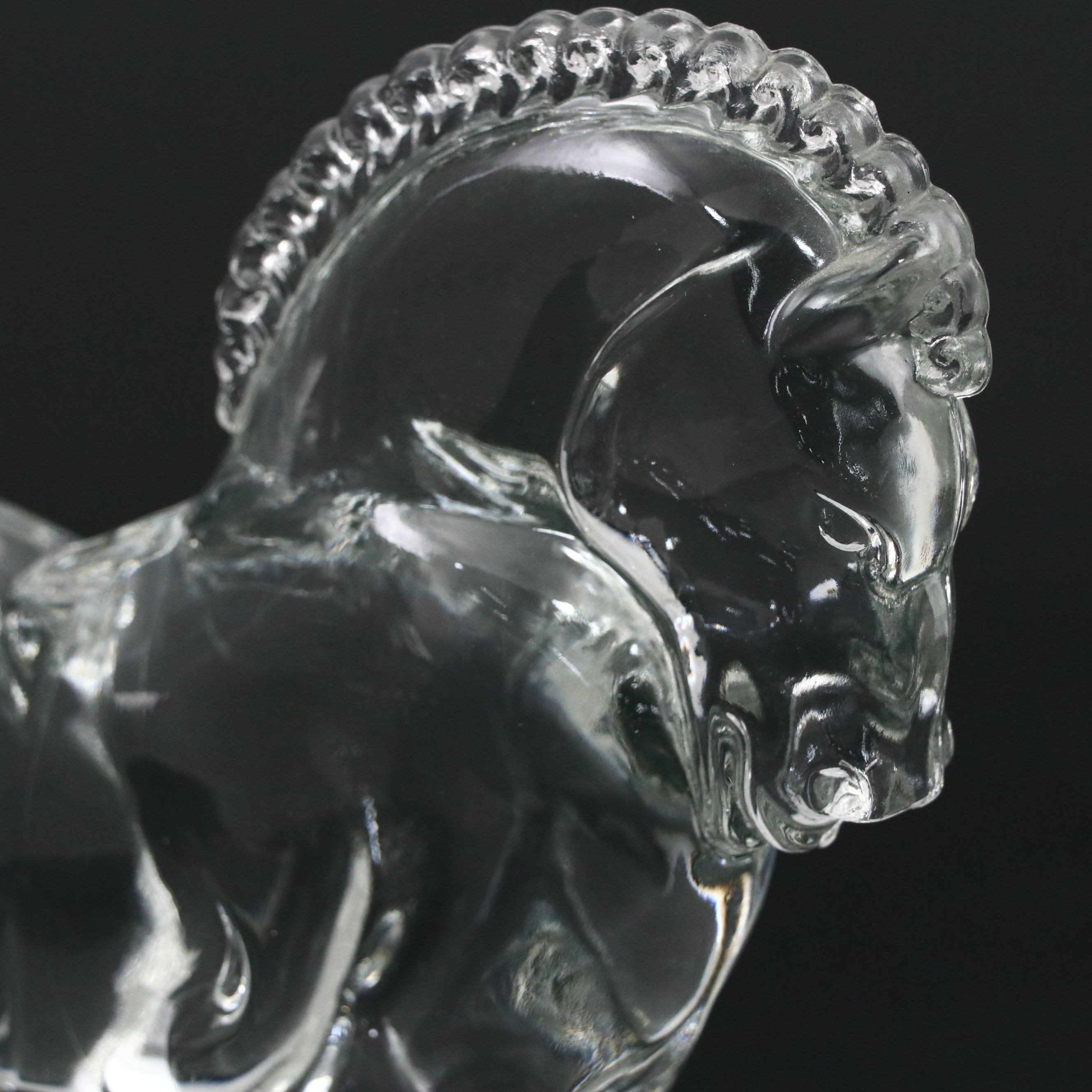 Heisey "Clydesdale" Glass Figurine