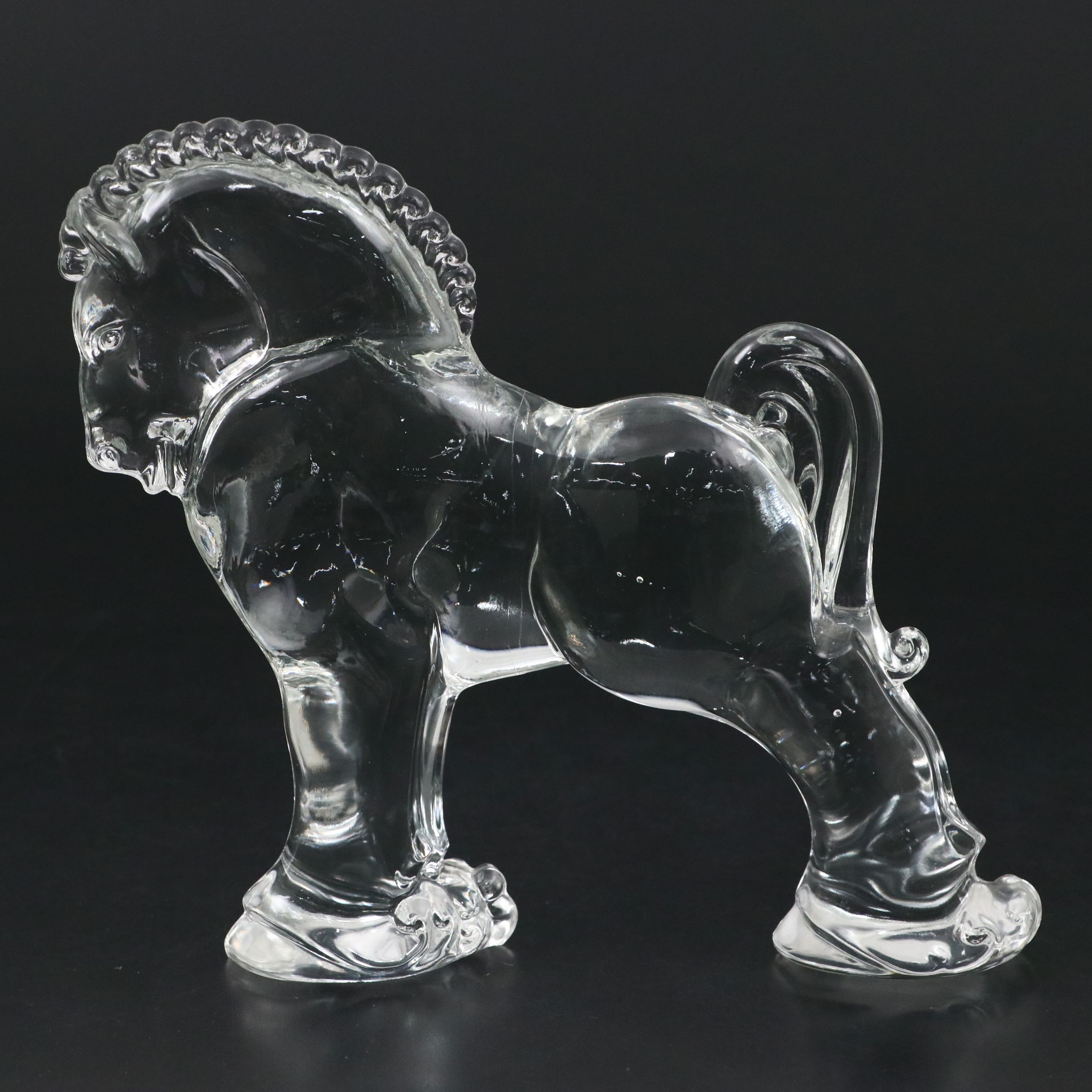 Heisey "Clydesdale" Glass Figurine