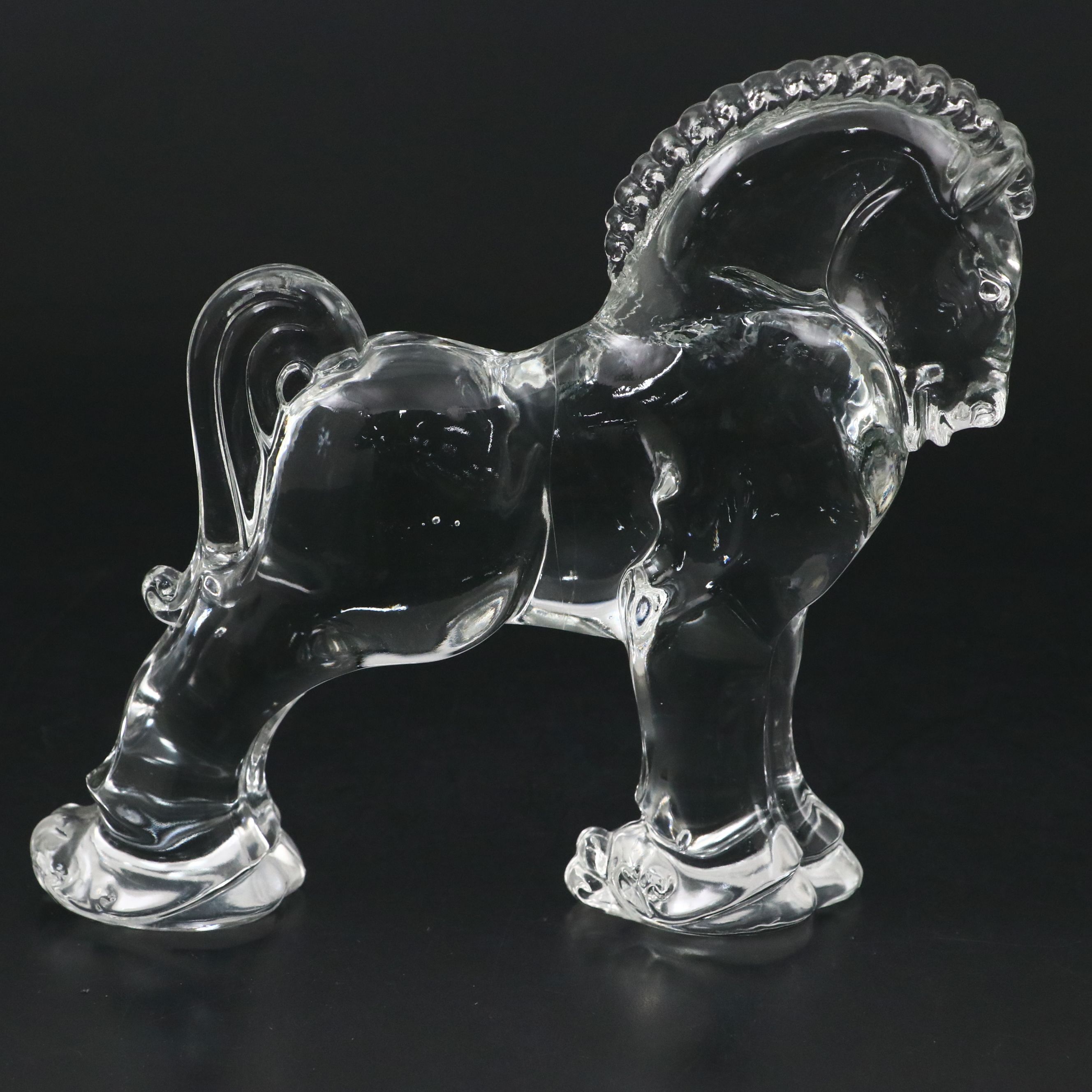Heisey "Clydesdale" Glass Figurine