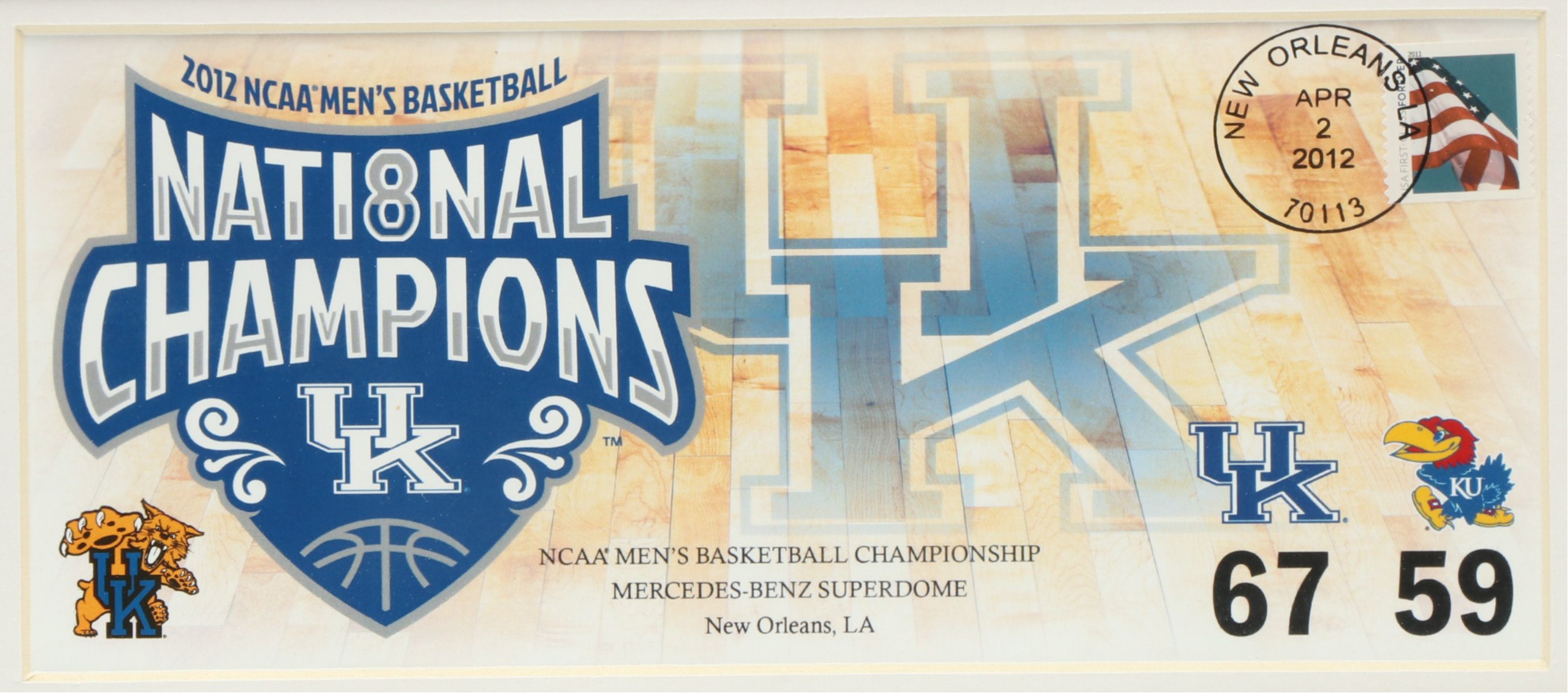 Kentucky Wildcats 2012 NCAA Basketball National Championship Memorabilia