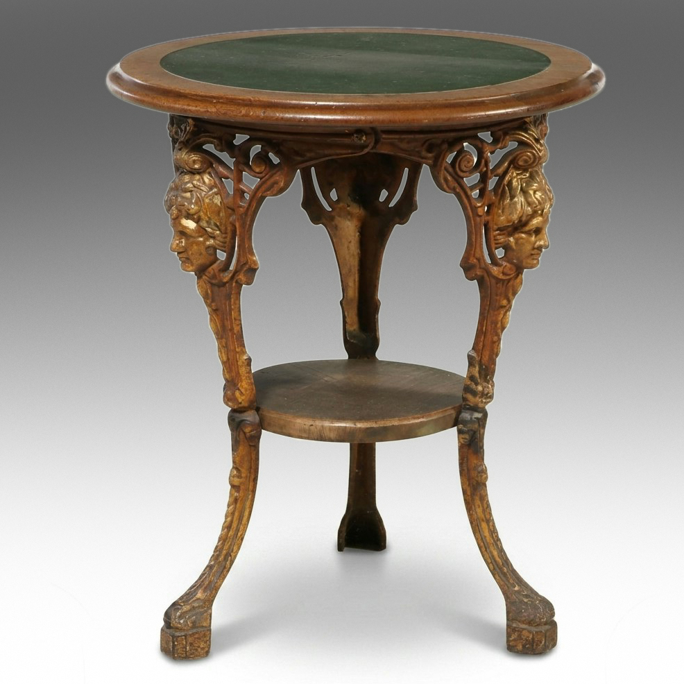 Napoleon III Style Gilt-Composition and Oak Side Table, 20th Century