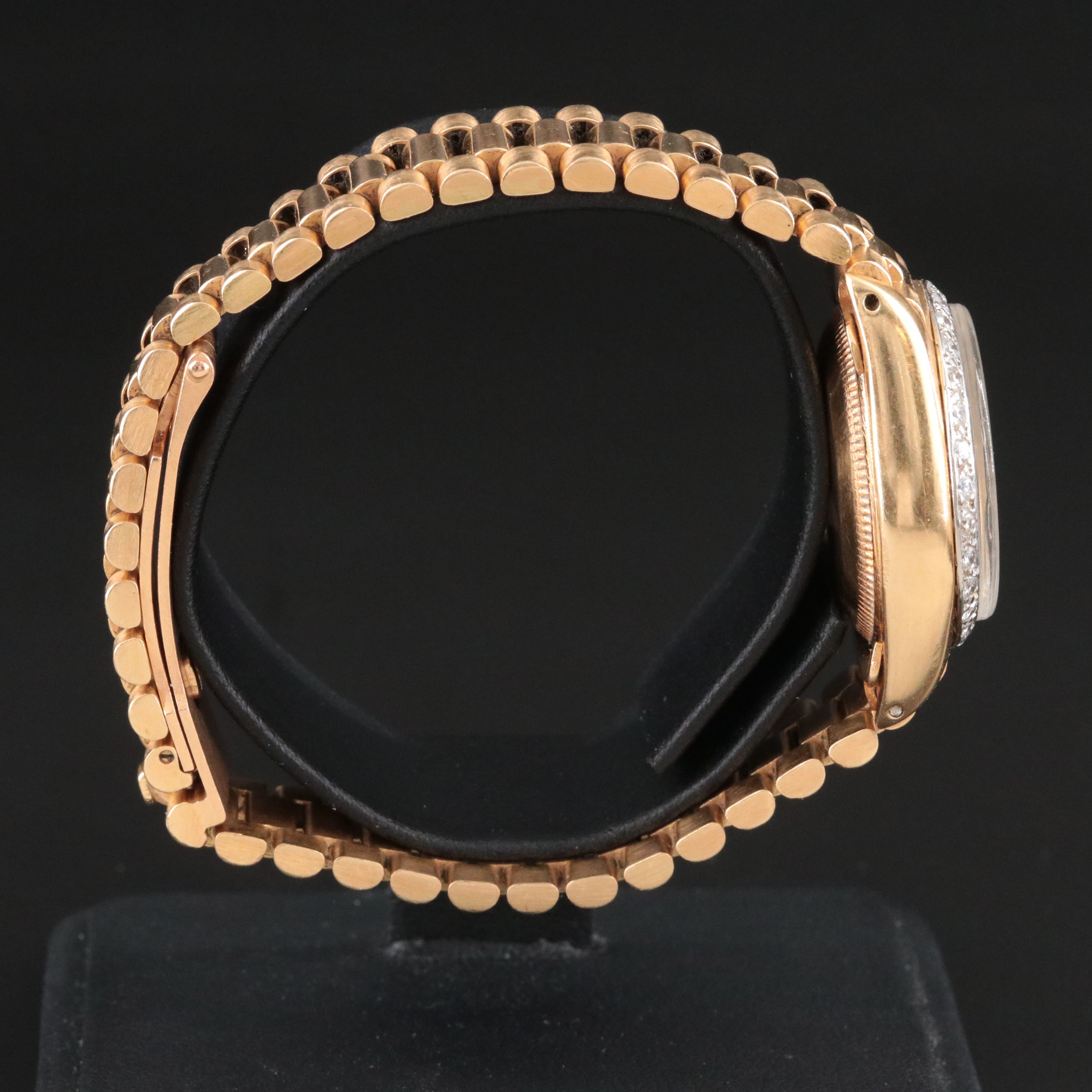 1979 Rolex Custom Band, Diamond Dial & Bezel Datejust Watch 6917