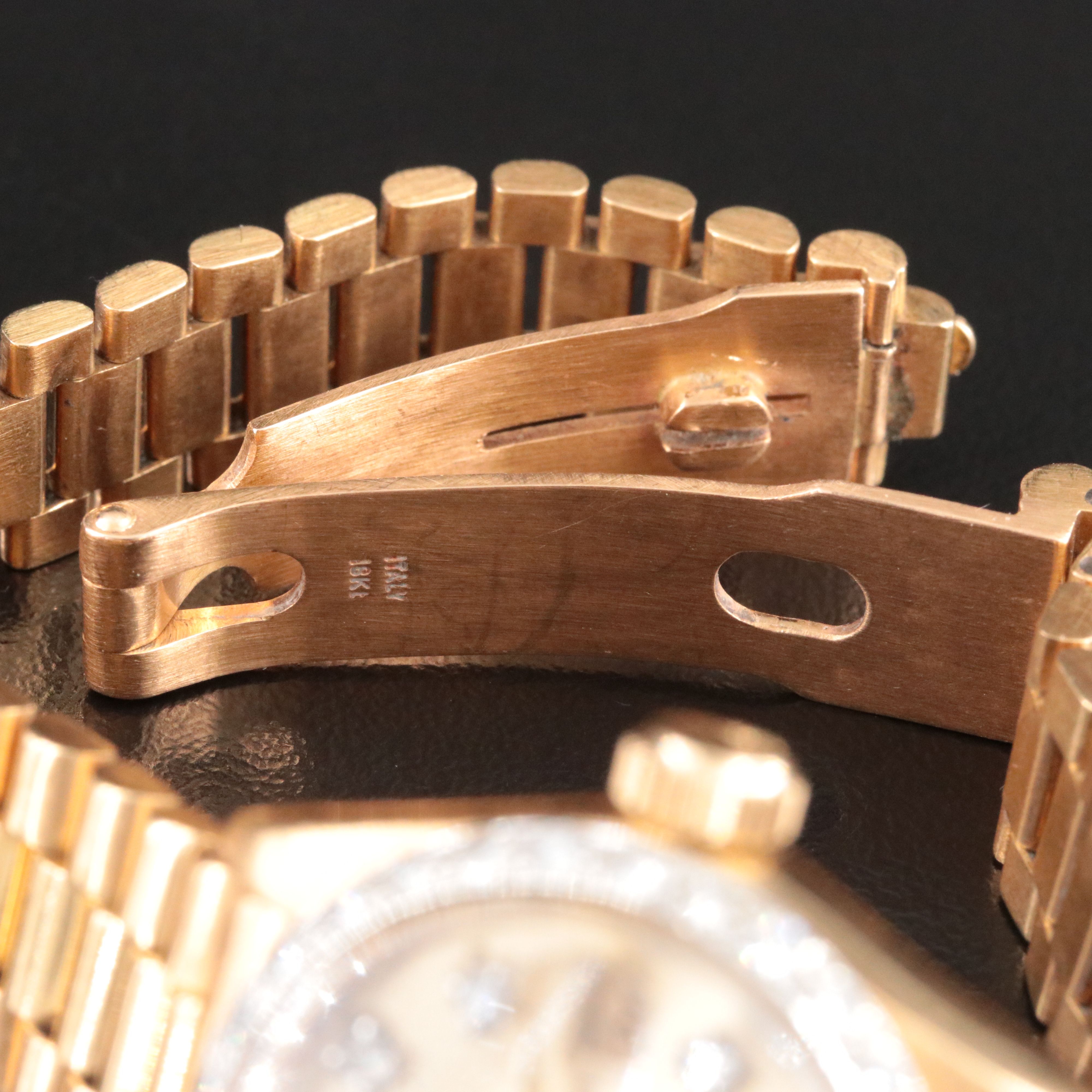 1979 Rolex Custom Band, Diamond Dial & Bezel Datejust Watch 6917