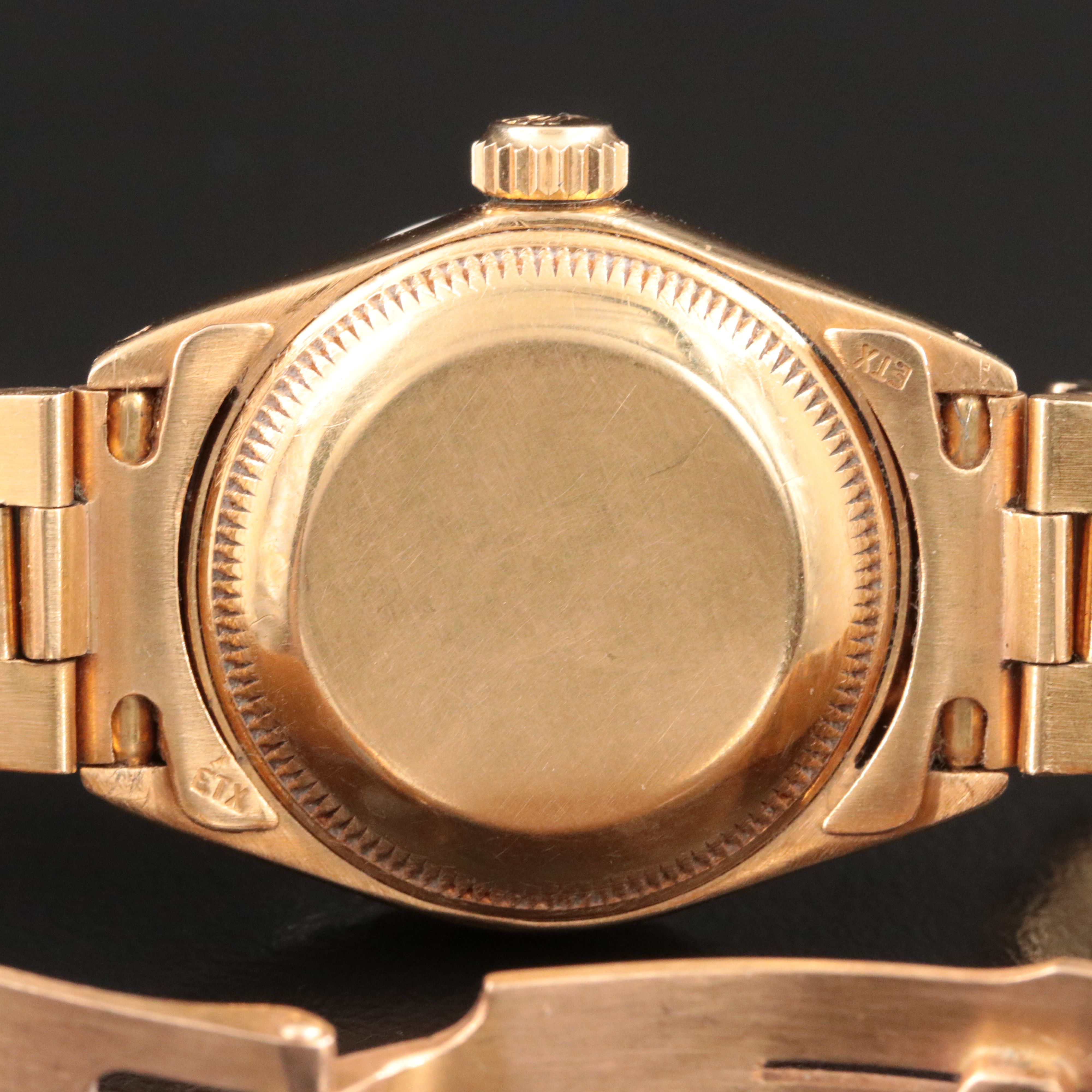 1979 Rolex Custom Band, Diamond Dial & Bezel Datejust Watch 6917