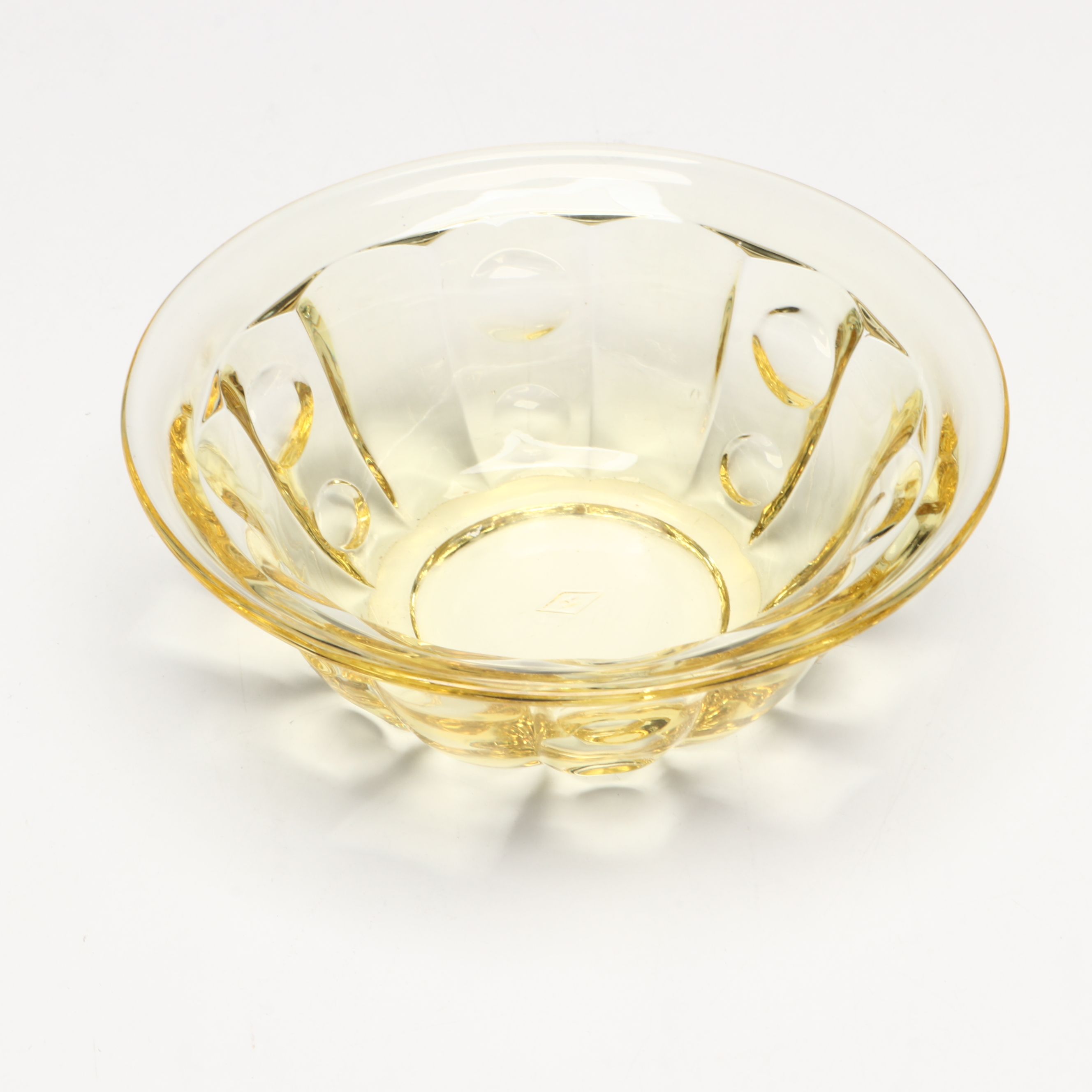 Heisey "Old Sandwich Yellow" Fruit Cocktail Glasses and Tableware, 1931-1937