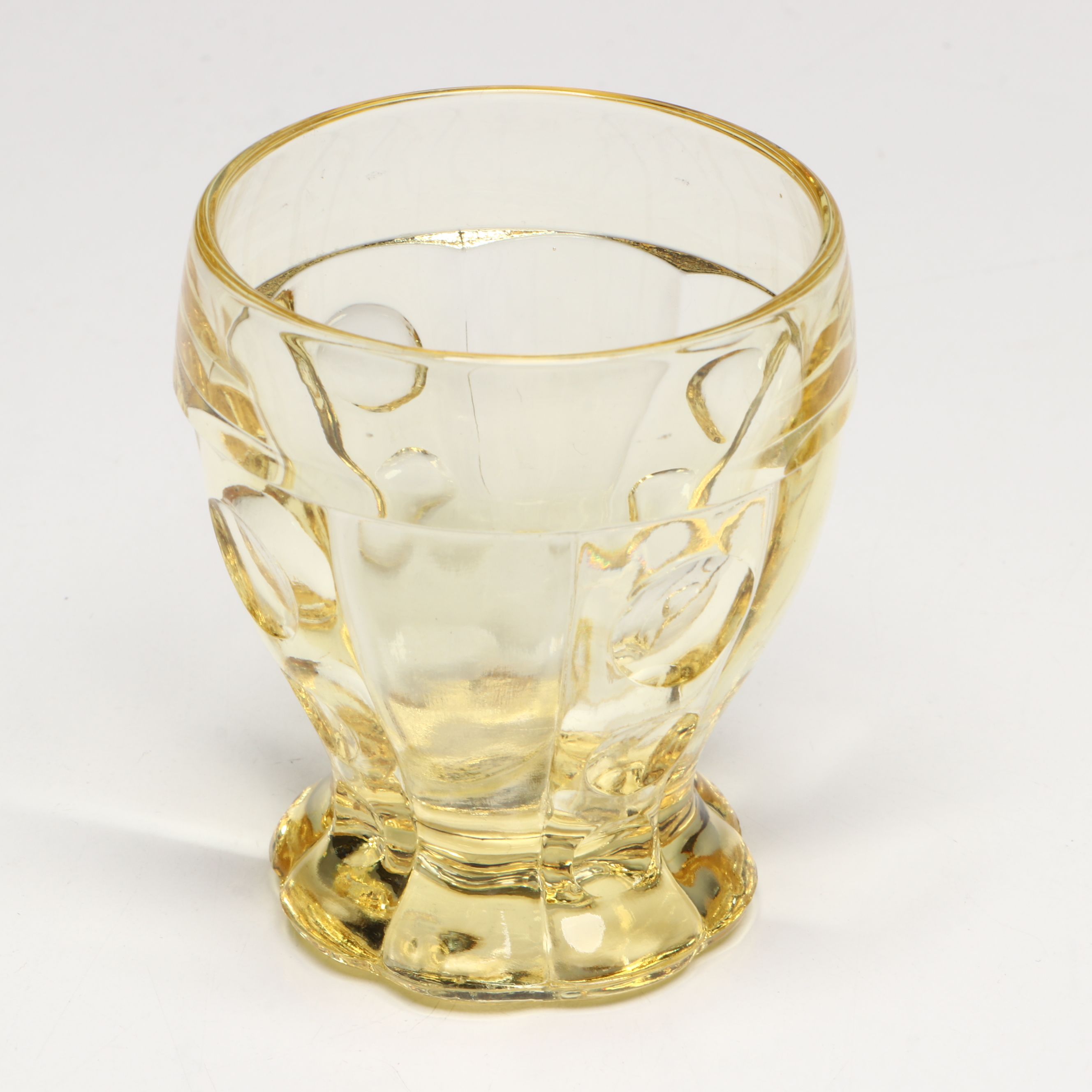 Heisey "Old Sandwich Yellow" Fruit Cocktail Glasses and Tableware, 1931-1937