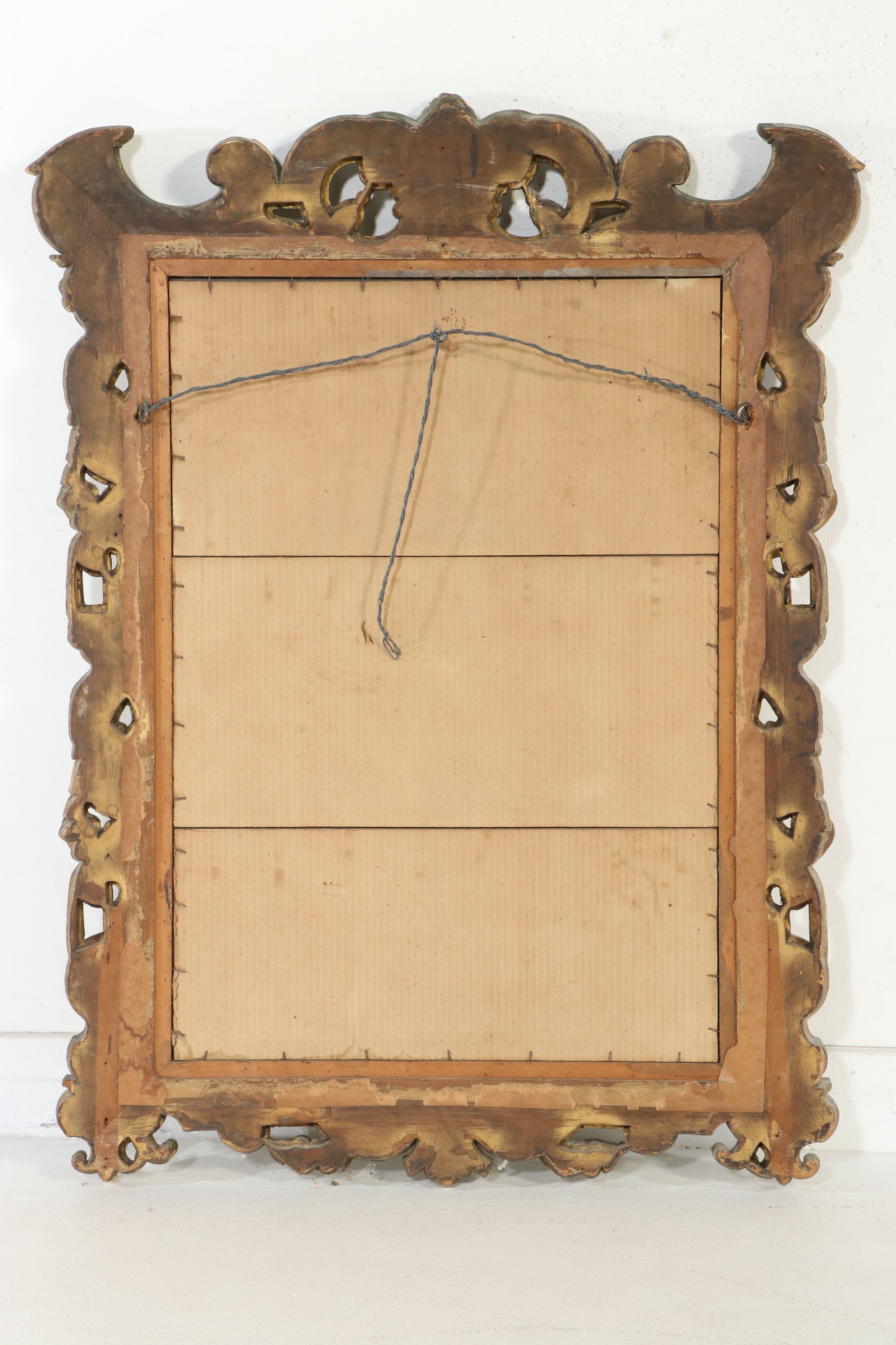 Italian Baroque Style Giltwood Cherub Mirror, Mid to Late 20th Century