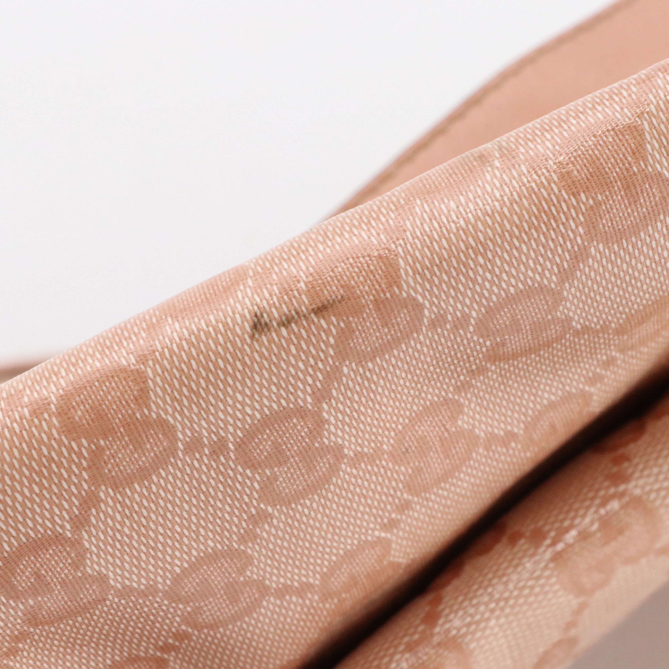 Gucci Medium Abbey Tote Bag in Light Pink GG Crystal Canvas and Leather