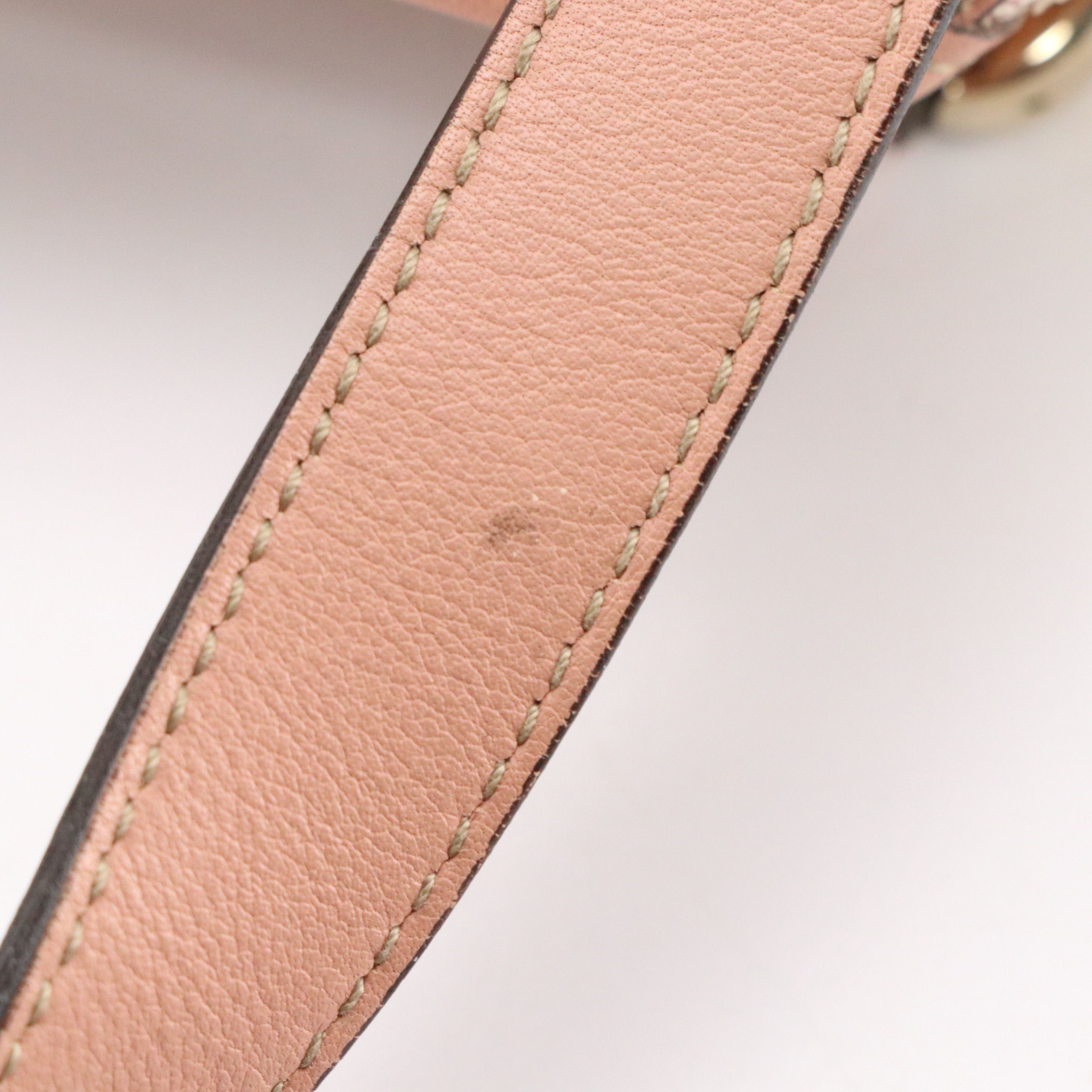 Gucci Medium Abbey Tote Bag in Light Pink GG Crystal Canvas and Leather