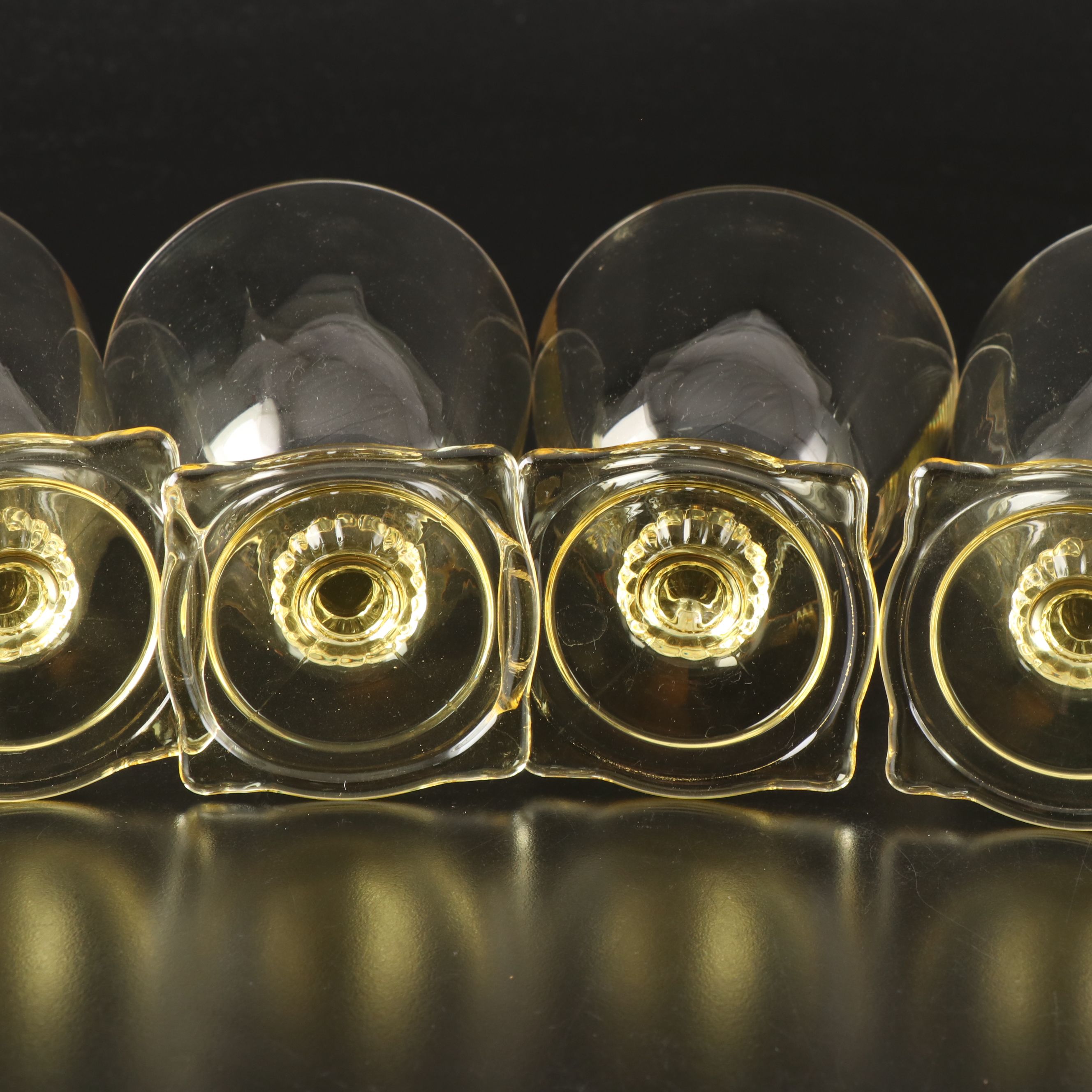 Vintage Heisey "Carcassonne" Water Goblets