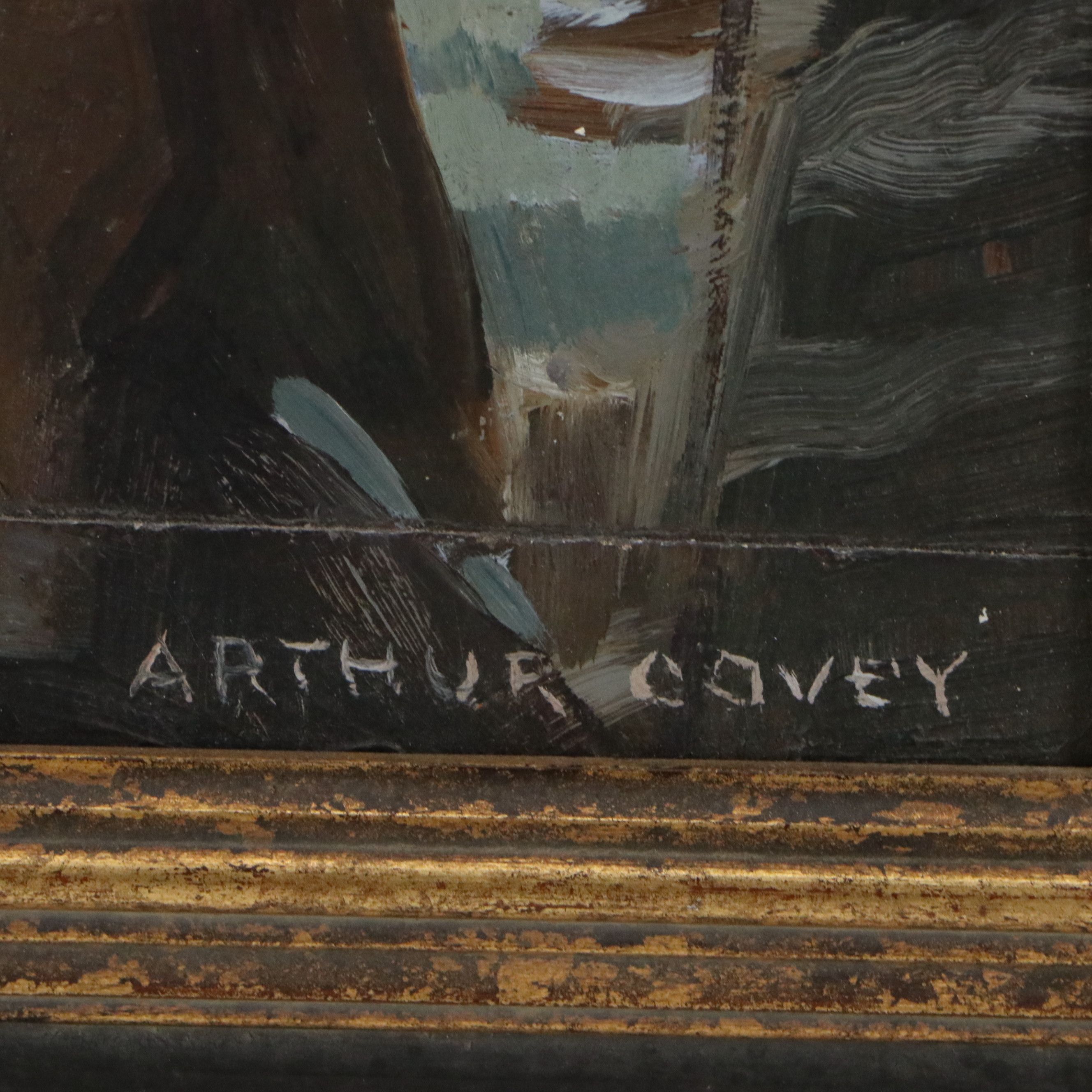 Arthur Covey Oil Painting "Life on a Ship," 1915