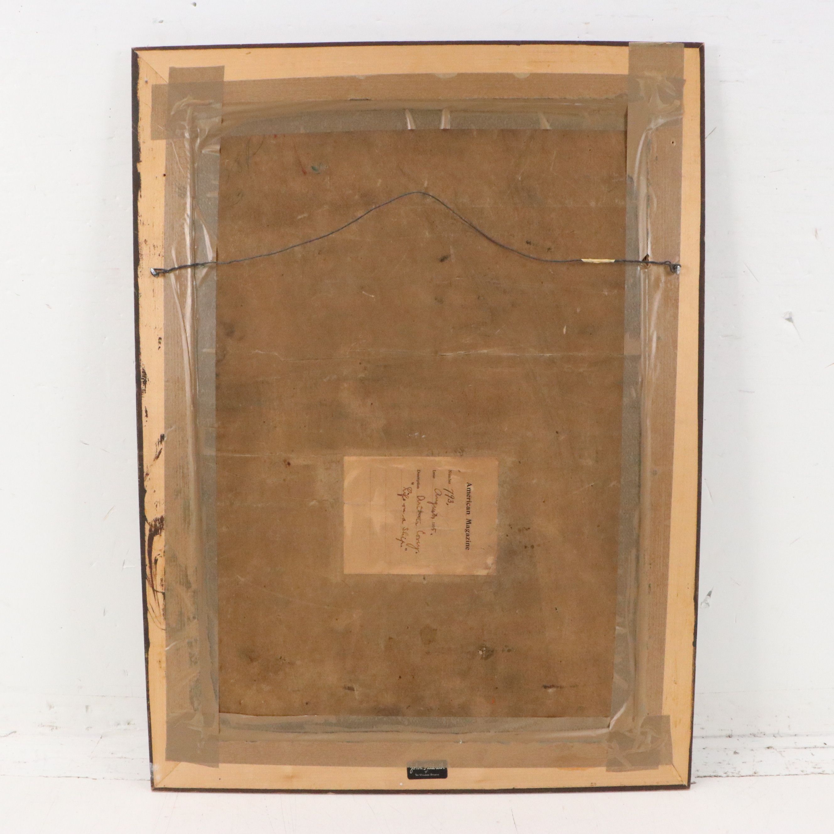 Arthur Covey Oil Painting "Life on a Ship," 1915