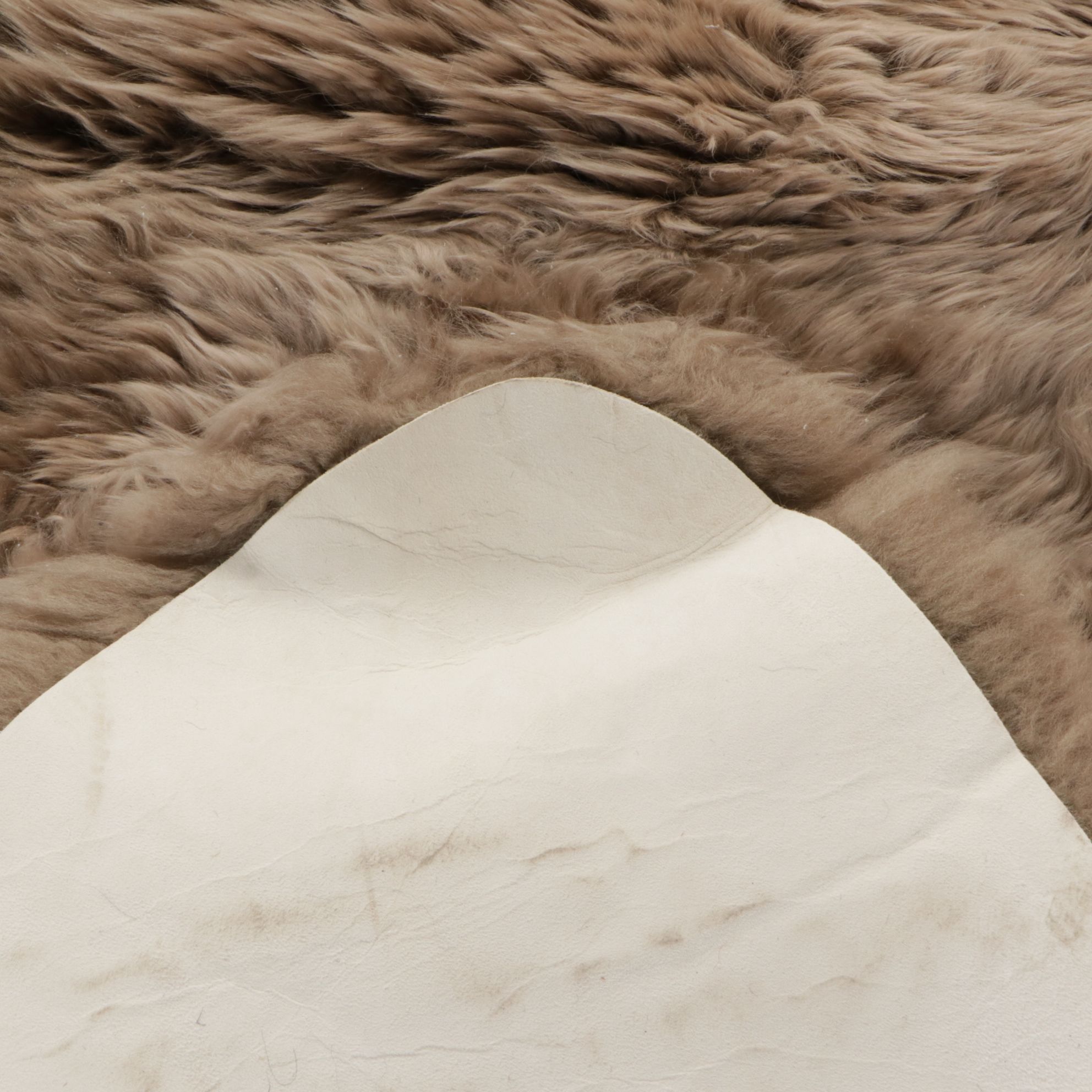 6' New Zealand Sheepskin Carpet Runner in Mocha