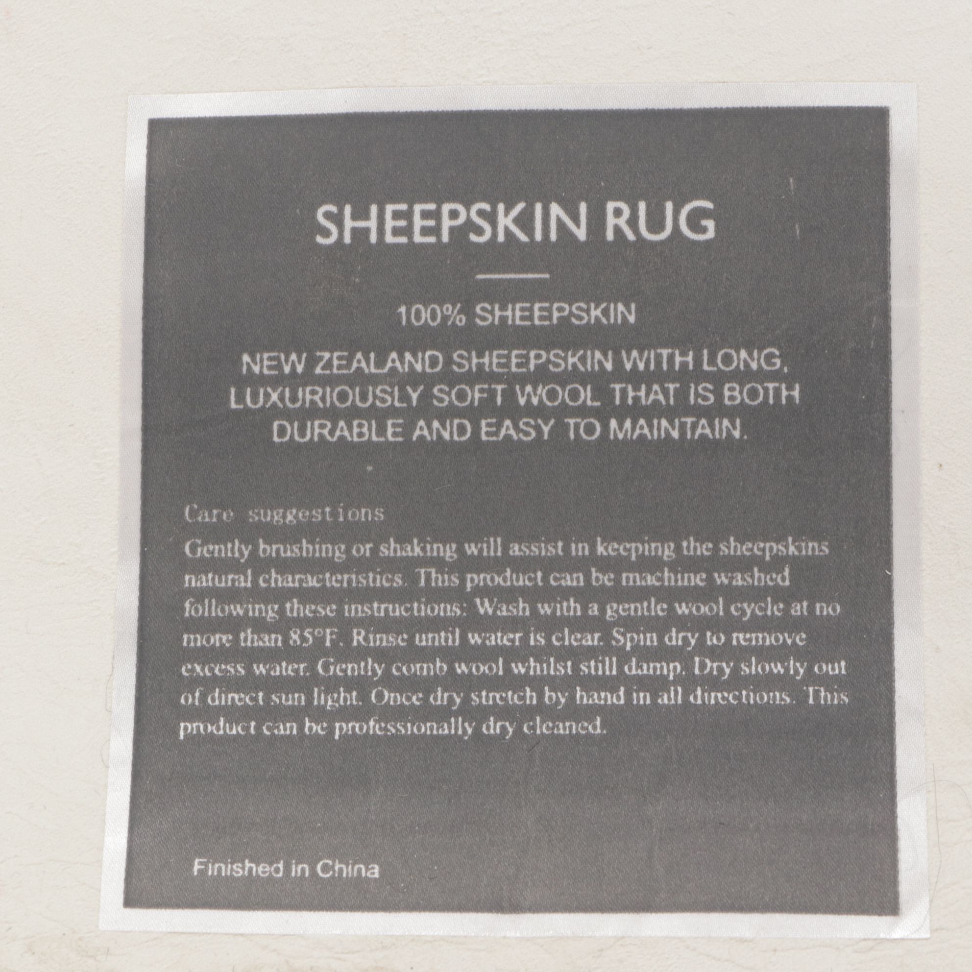 6' New Zealand Sheepskin Carpet Runner in Mocha