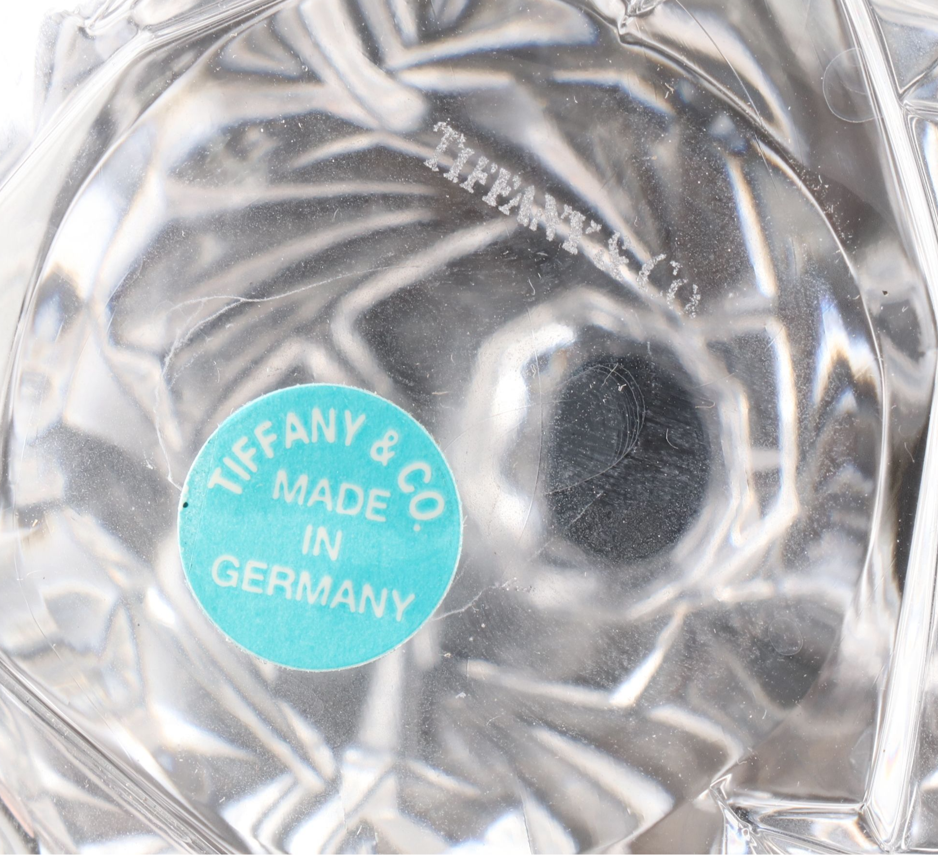 Tiffany & Co. "Rock Cut" Crystal Perfume Bottle and Stopper