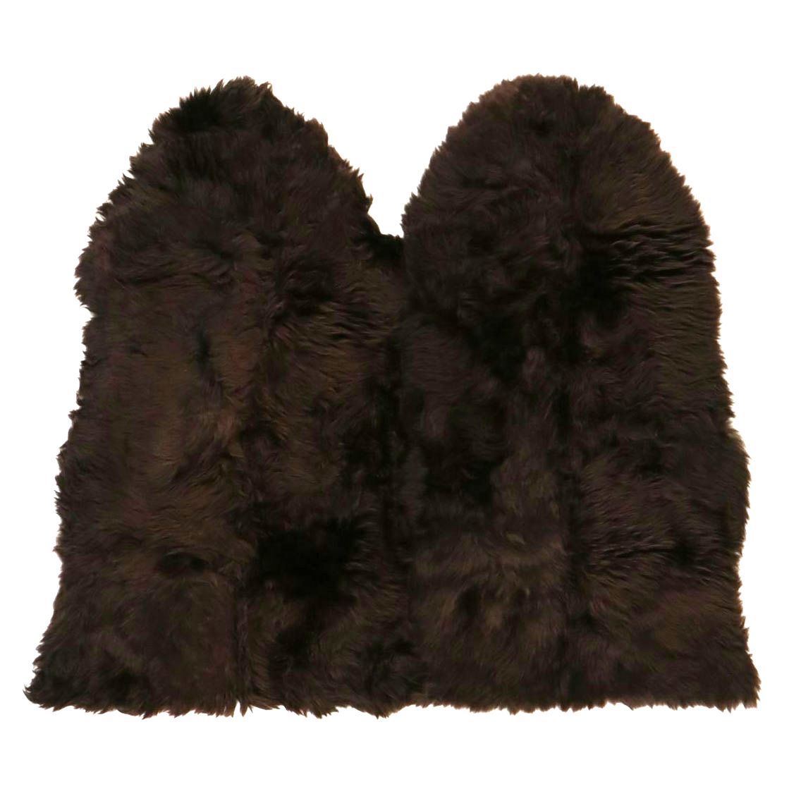 2' x 3' New Zealand Sheepskin Accent Rugs in Chocolate