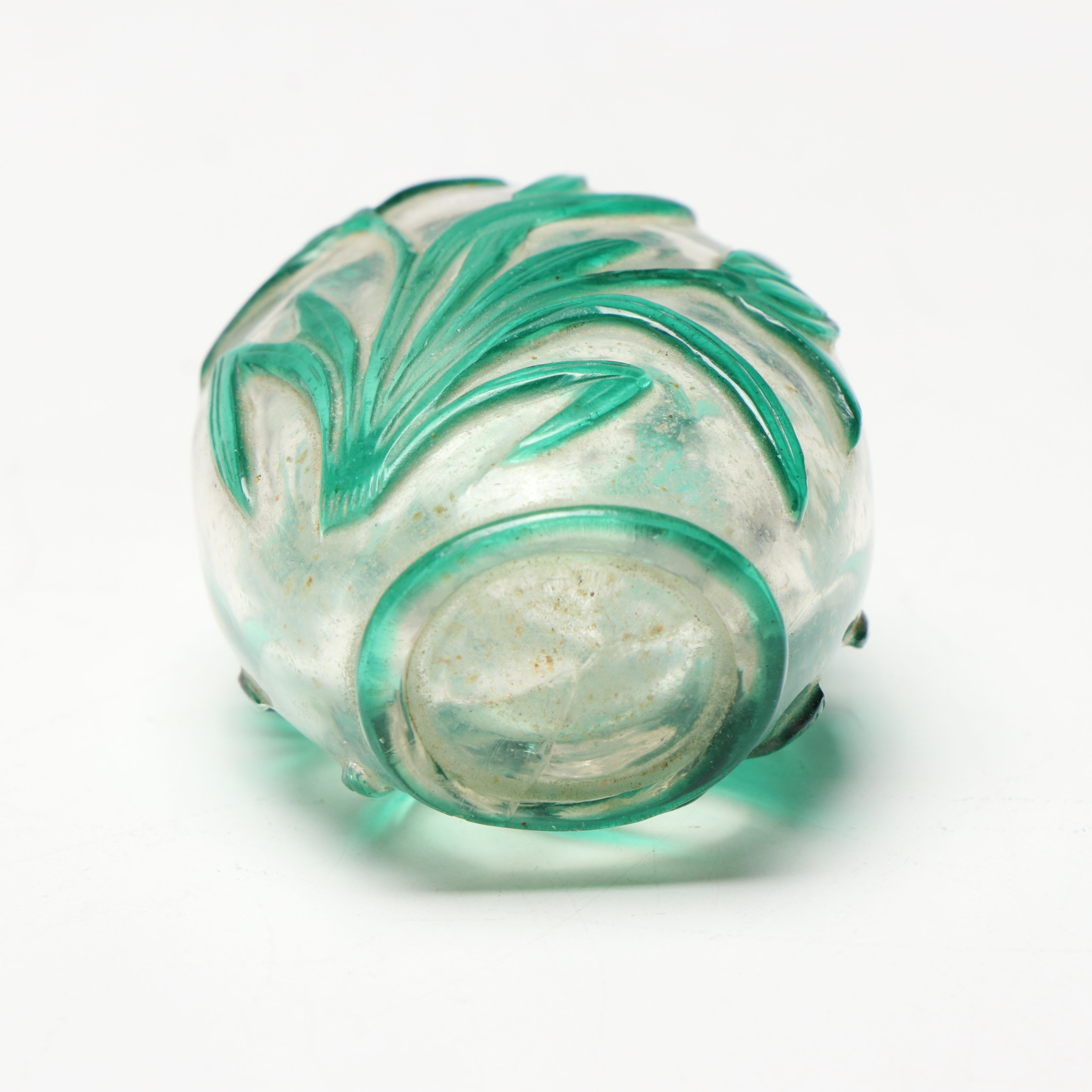 Japanese Hand-Painted Porcelain Jar with East Asian Wood and Glass Snuff Bottles