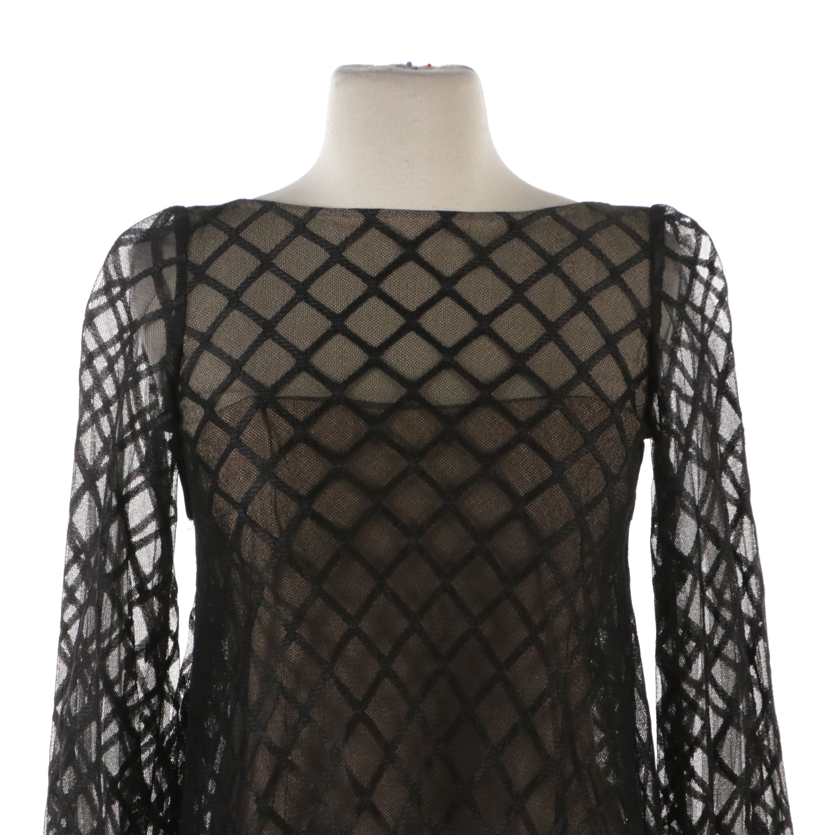 Curated 1960s Mod Cocktail Dress, Handbag & Accessories Ensemble