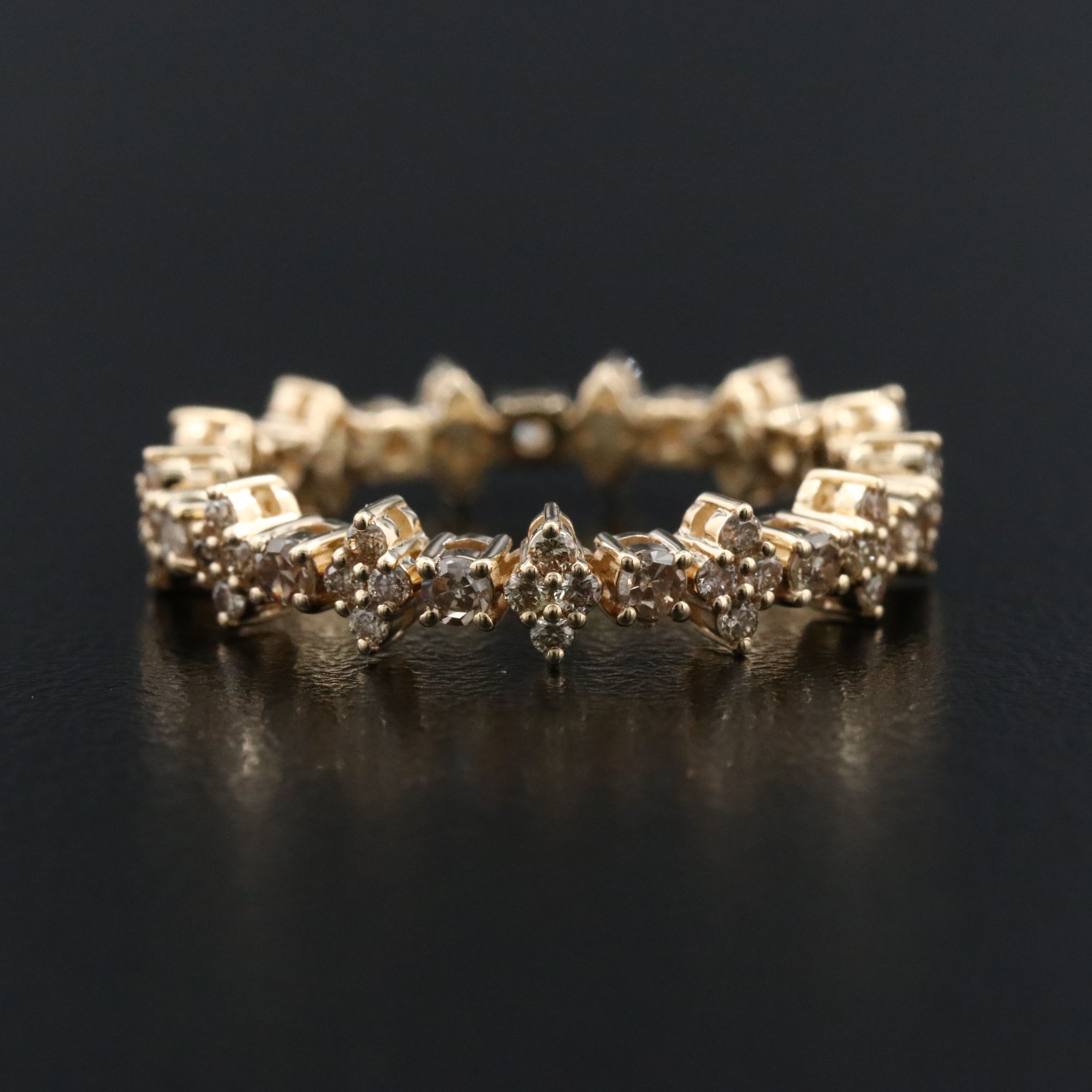 14K 0.80 CTW Diamond Eternity Band
