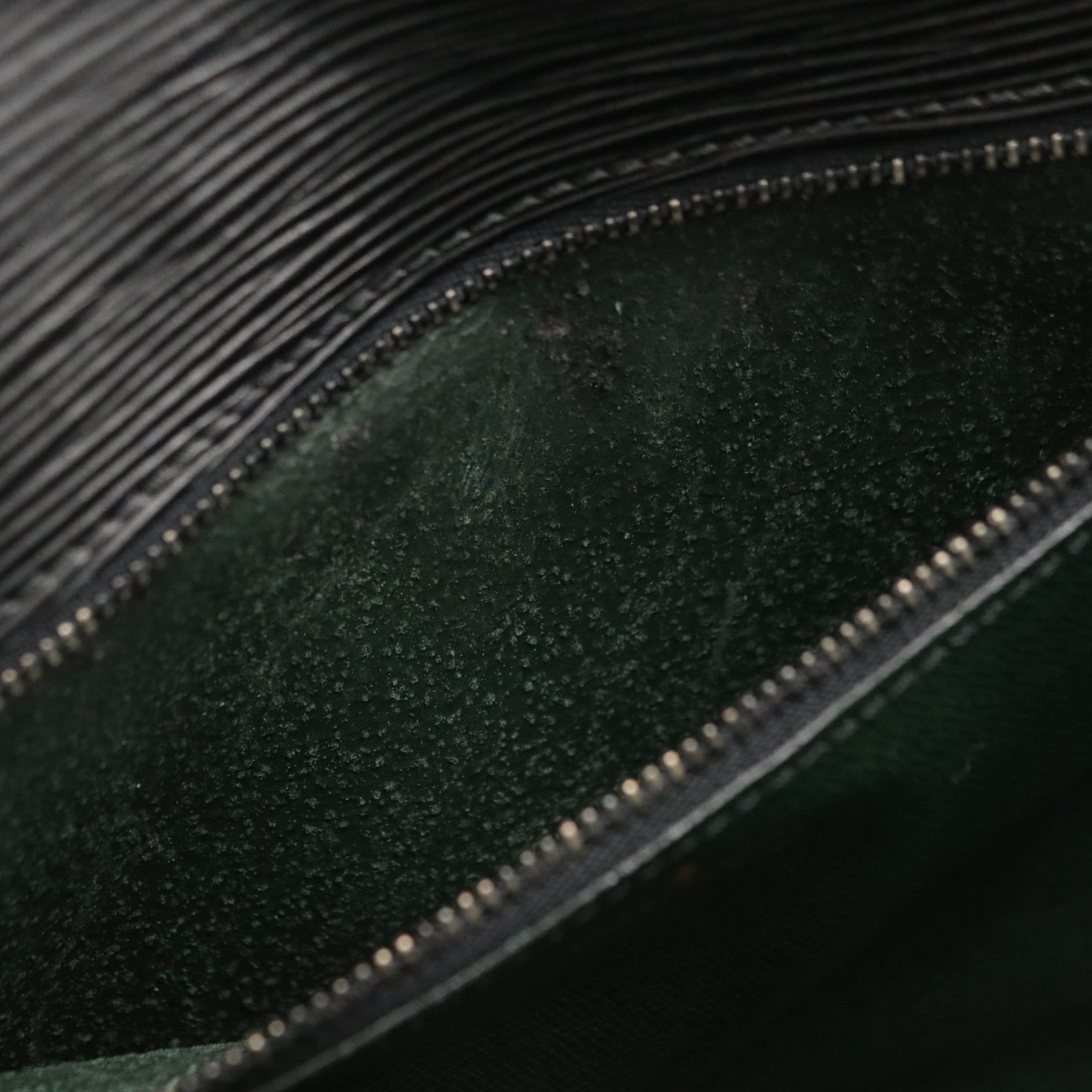 Louis Vuitton Trapeze Clutch in Black Epi and Smooth Leather