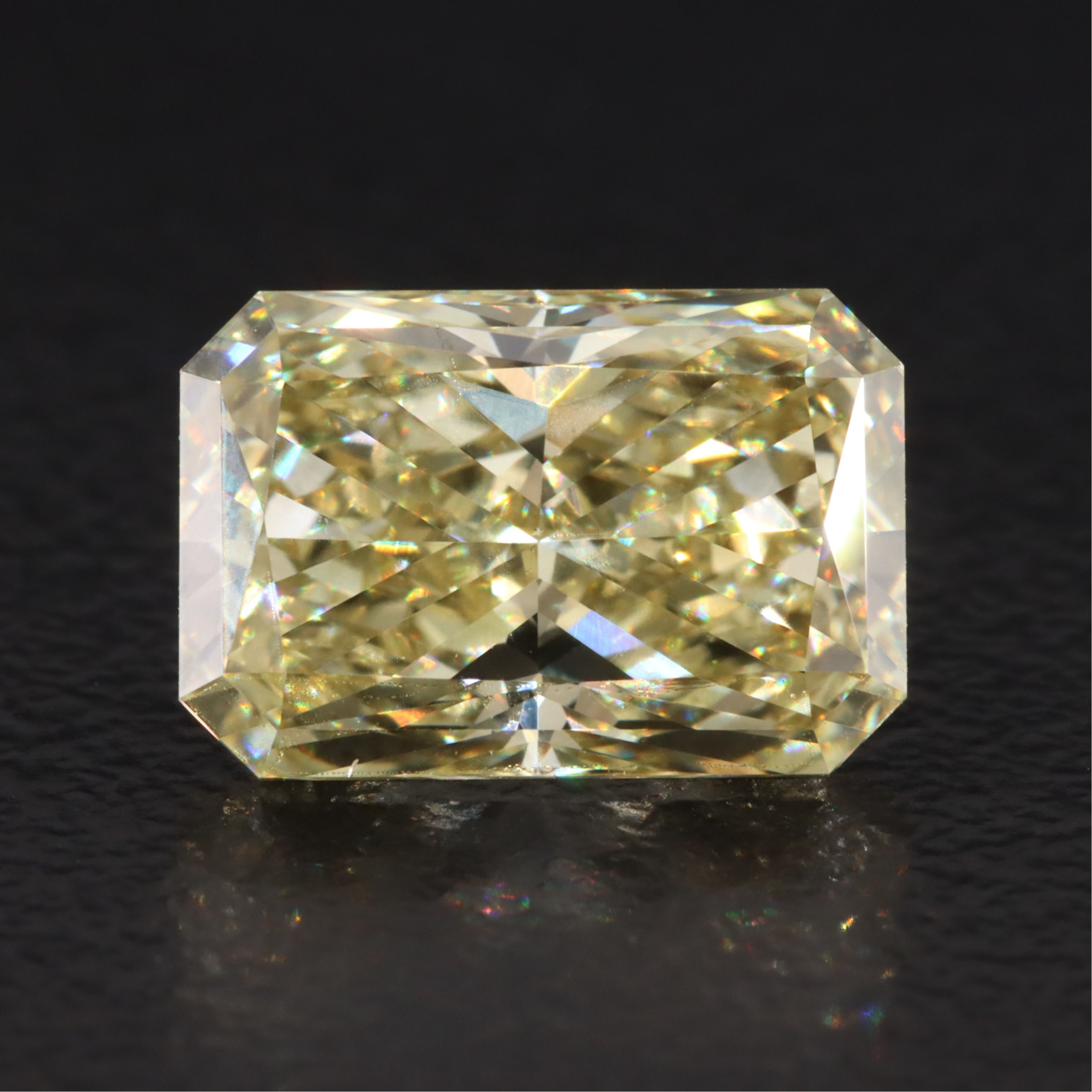 Loose 3.06 CT Lab Grown Fancy Yellow Diamond with IGI Report