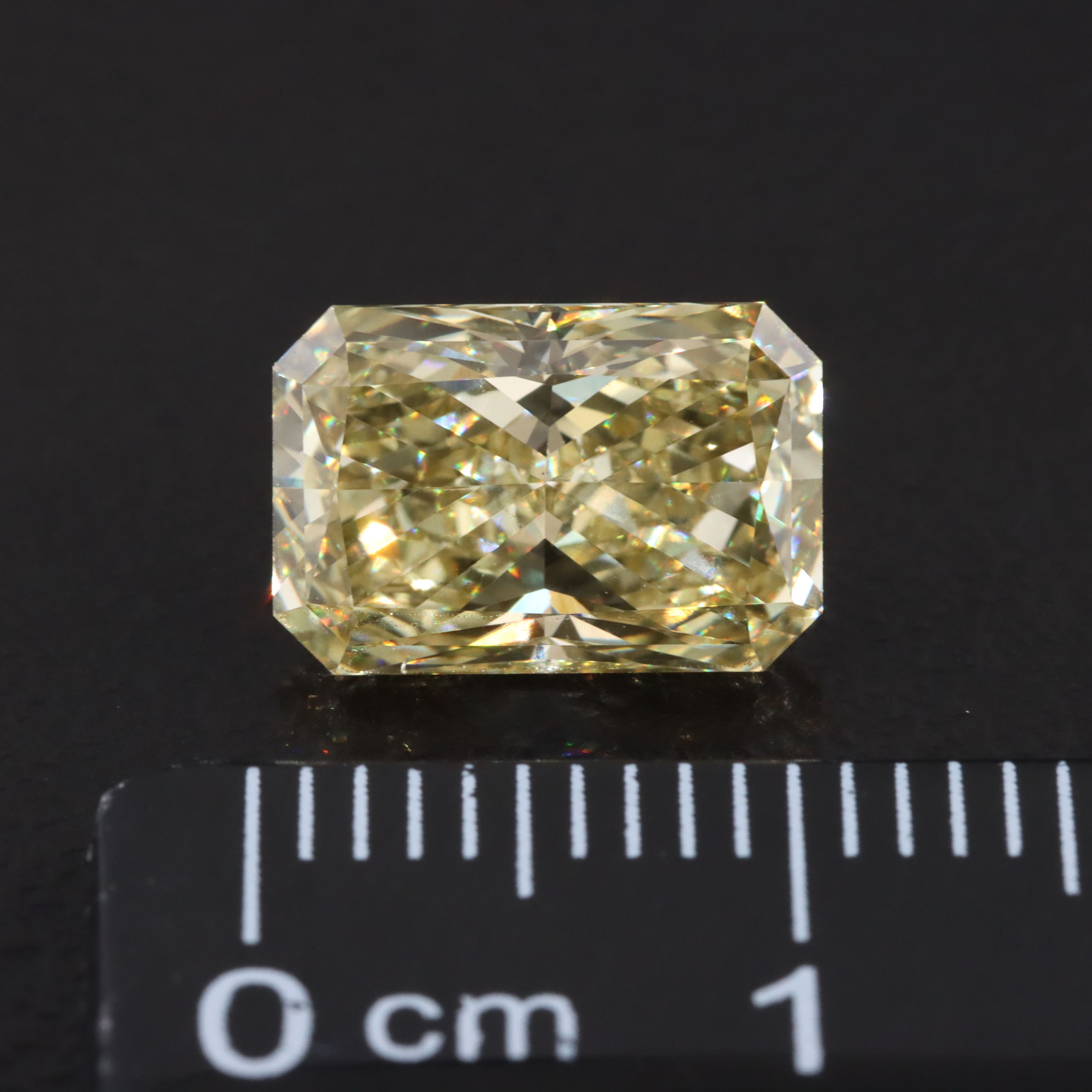Loose 3.06 CT Lab Grown Fancy Yellow Diamond with IGI Report