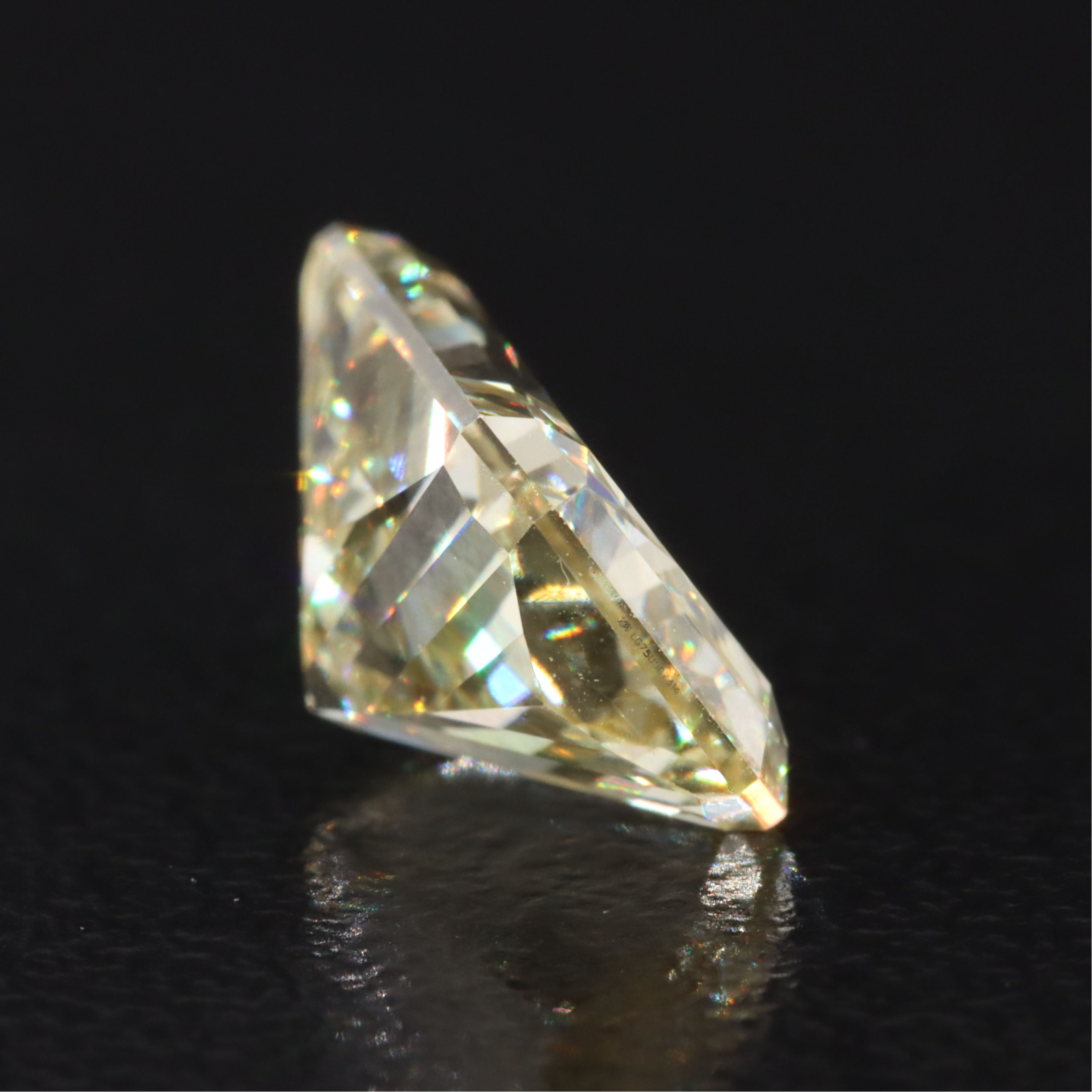Loose 3.06 CT Lab Grown Fancy Yellow Diamond with IGI Report