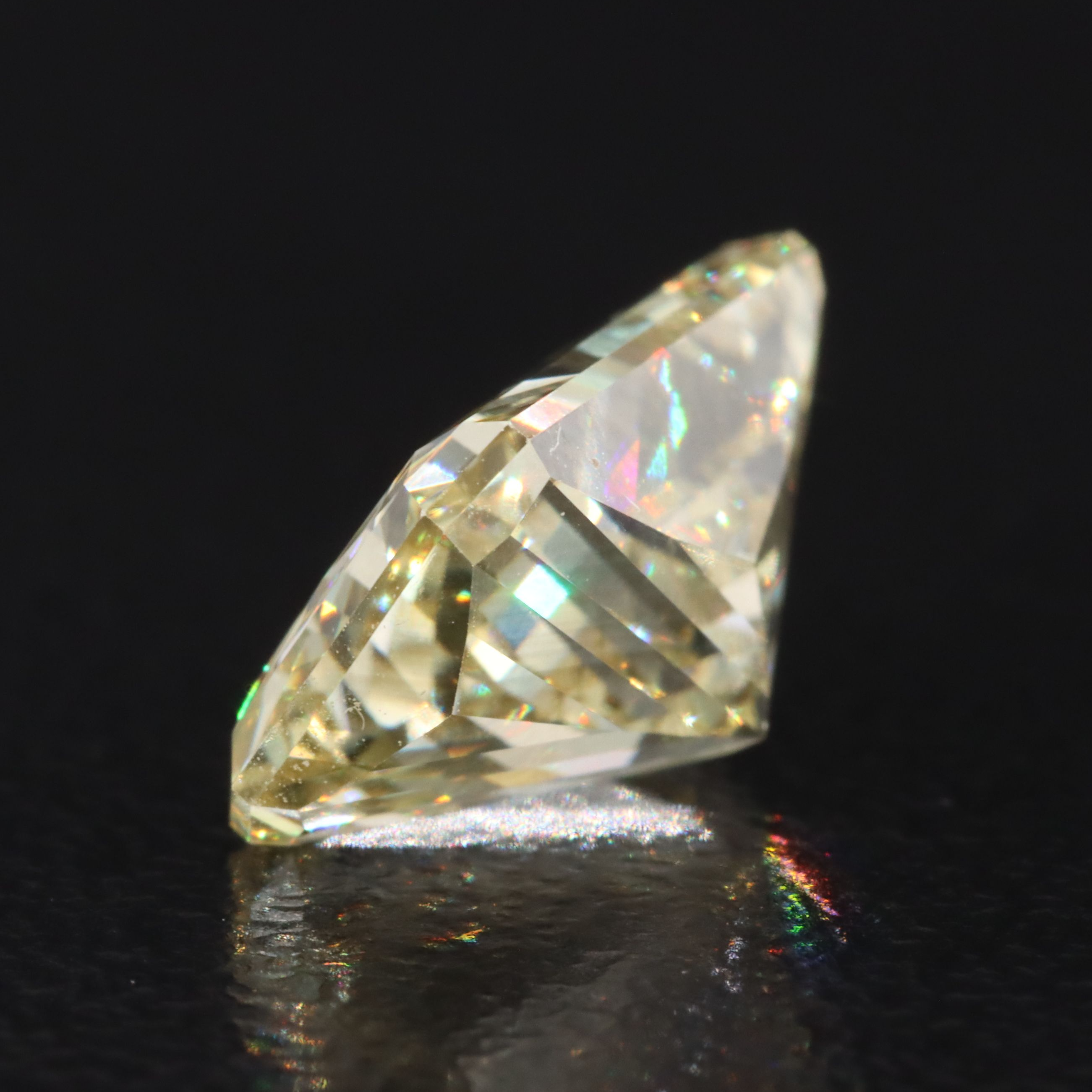 Loose 3.06 CT Lab Grown Fancy Yellow Diamond with IGI Report