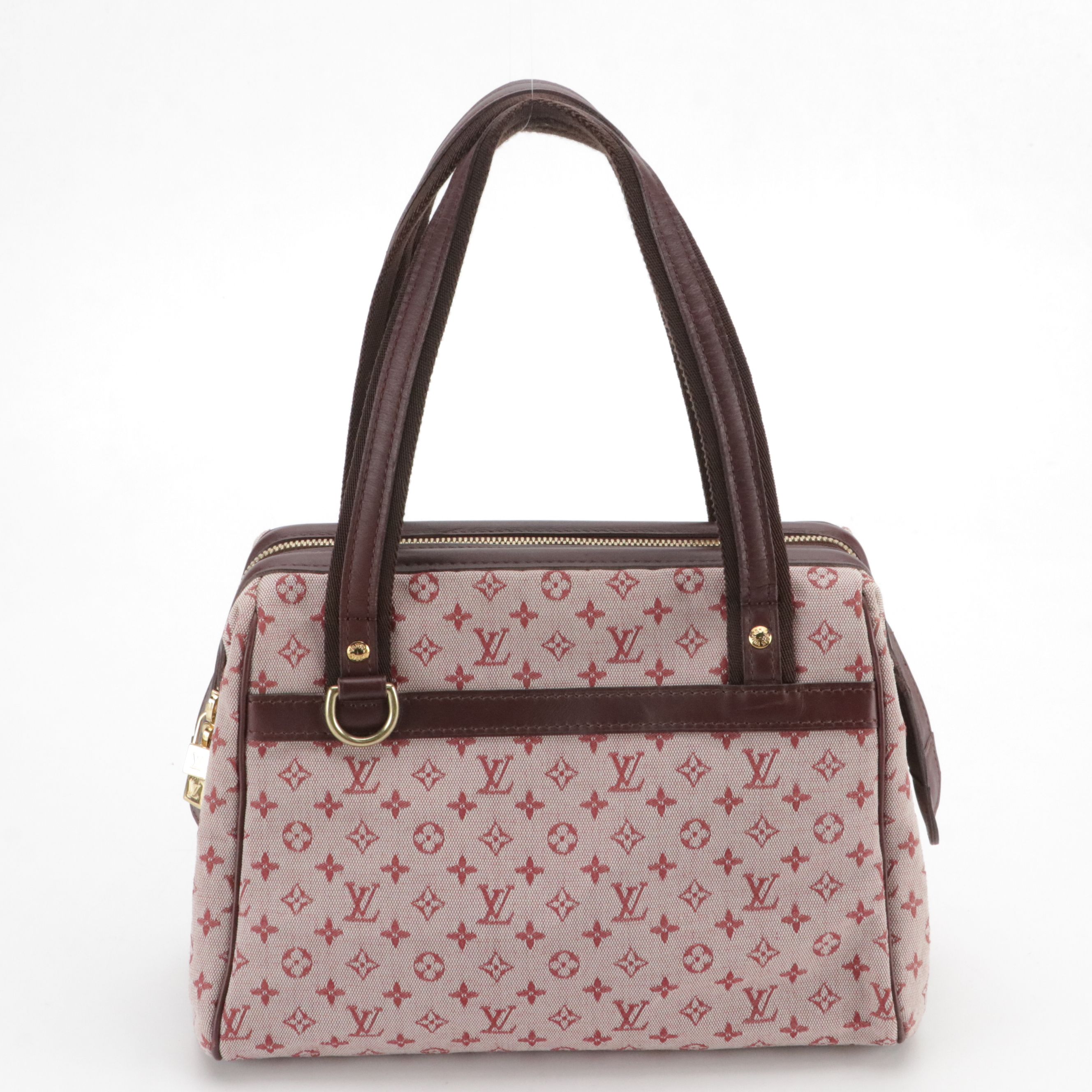 Louis Vuitton Josephine PM Bag in Cherry Monogram Mini Lin Canvas and Leather