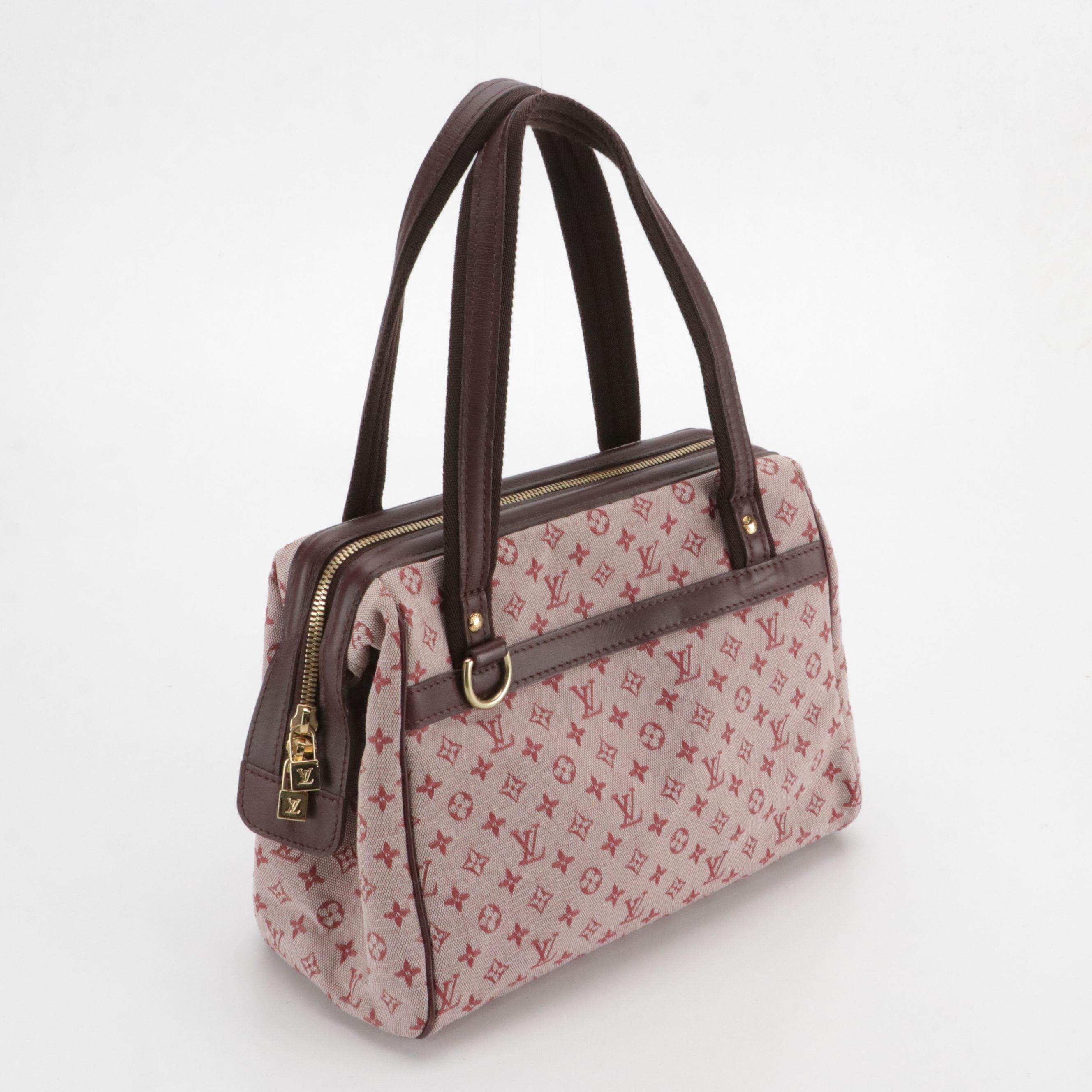 Louis Vuitton Josephine PM Bag in Cherry Monogram Mini Lin Canvas and Leather