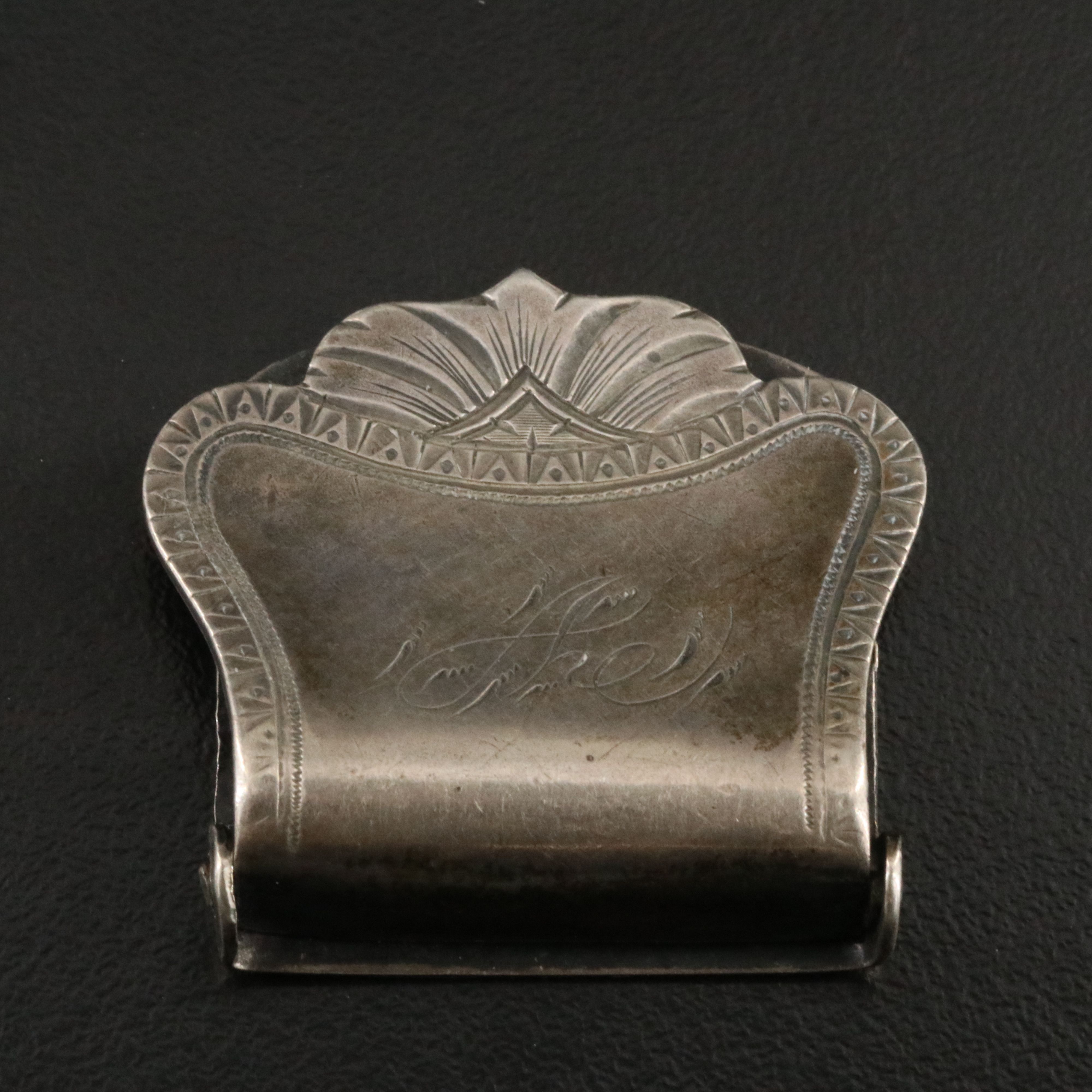 Vintage Silver Brooches & Single Belt Buckles Including Art Nouveau