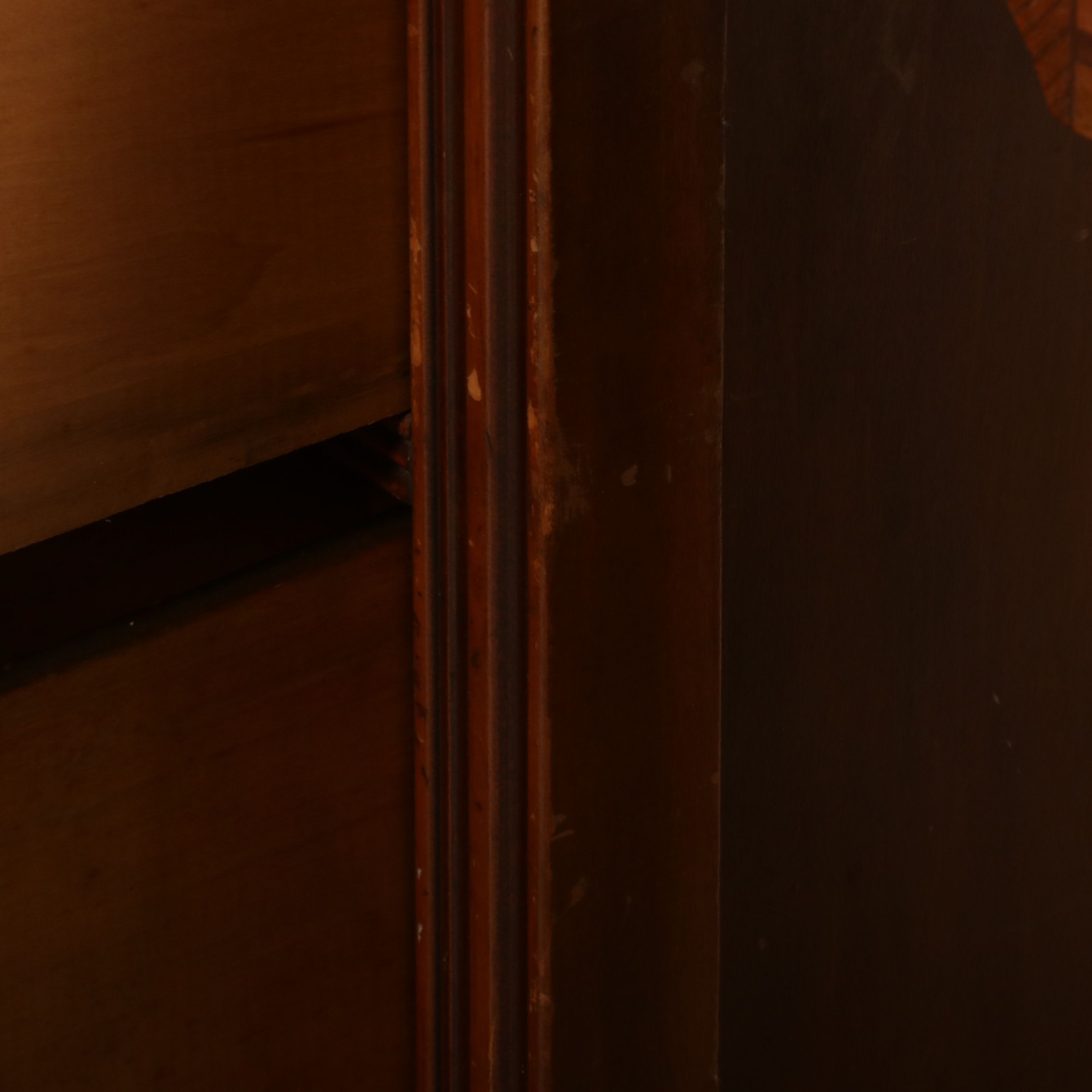 Art Deco Walnut Waterfall Vanity, Early 20th Century