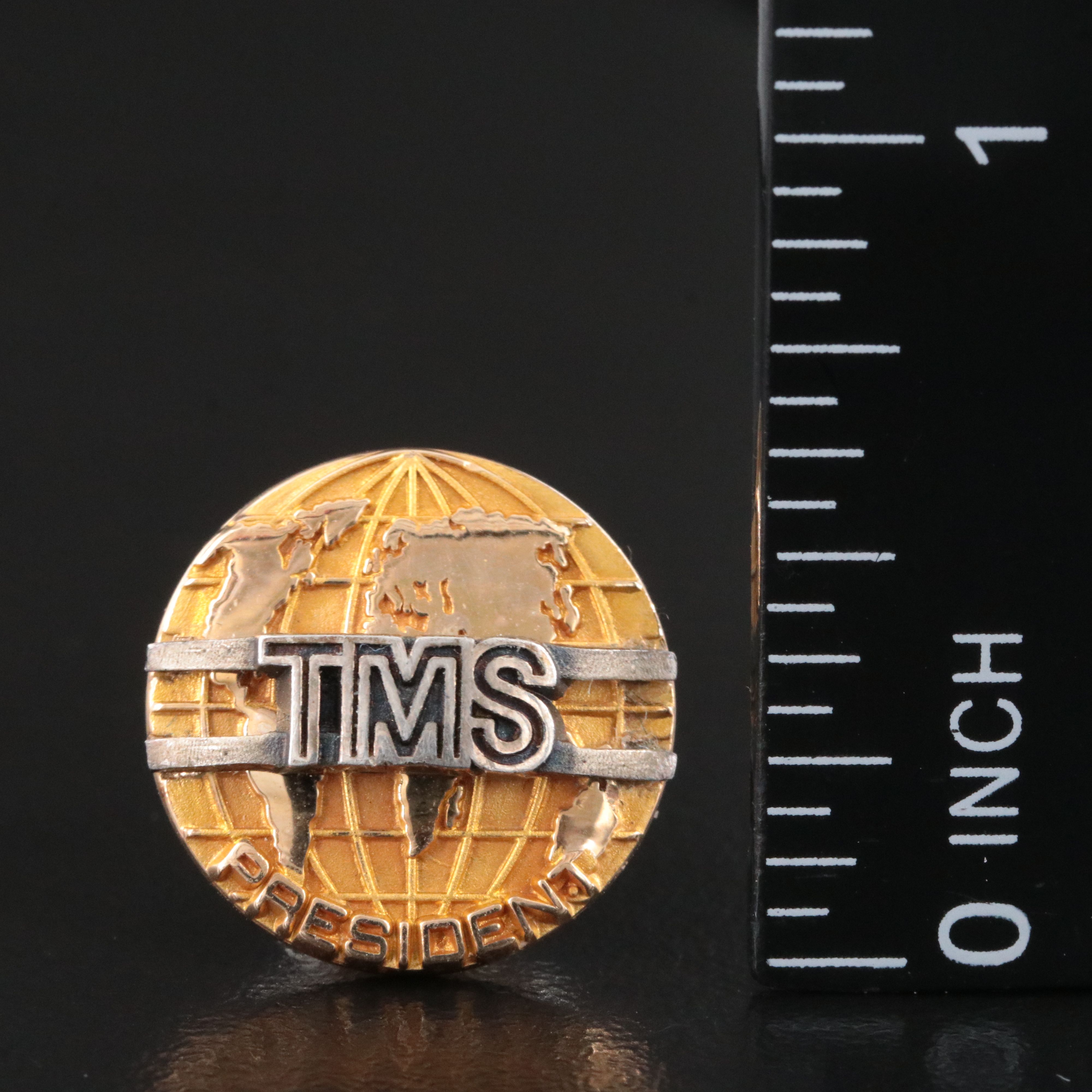 Vintage 10K TMS Presidents Pin
